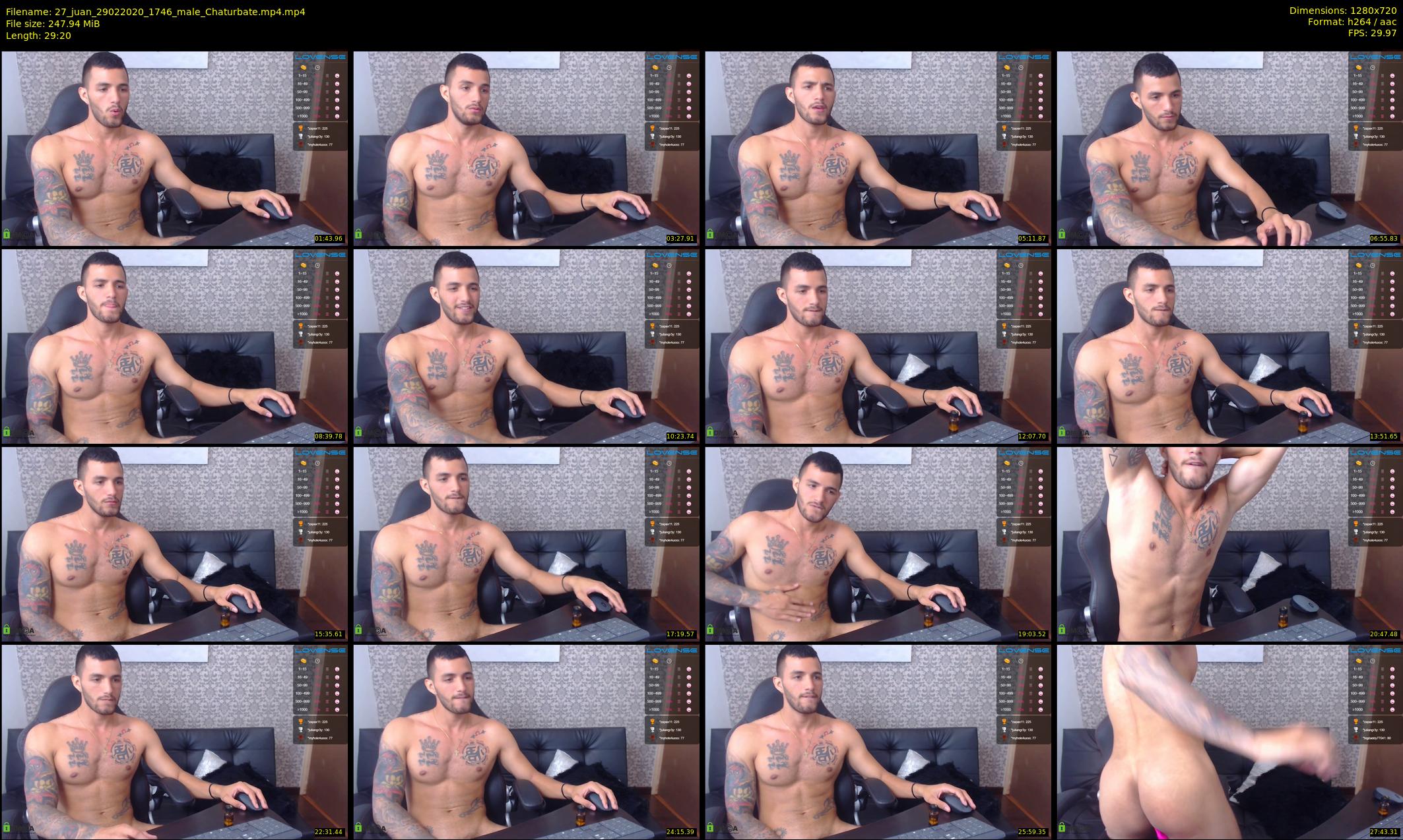 27_juan — 30 minute Chaturbate male cam show recording, 720p, Feb 29, 2020