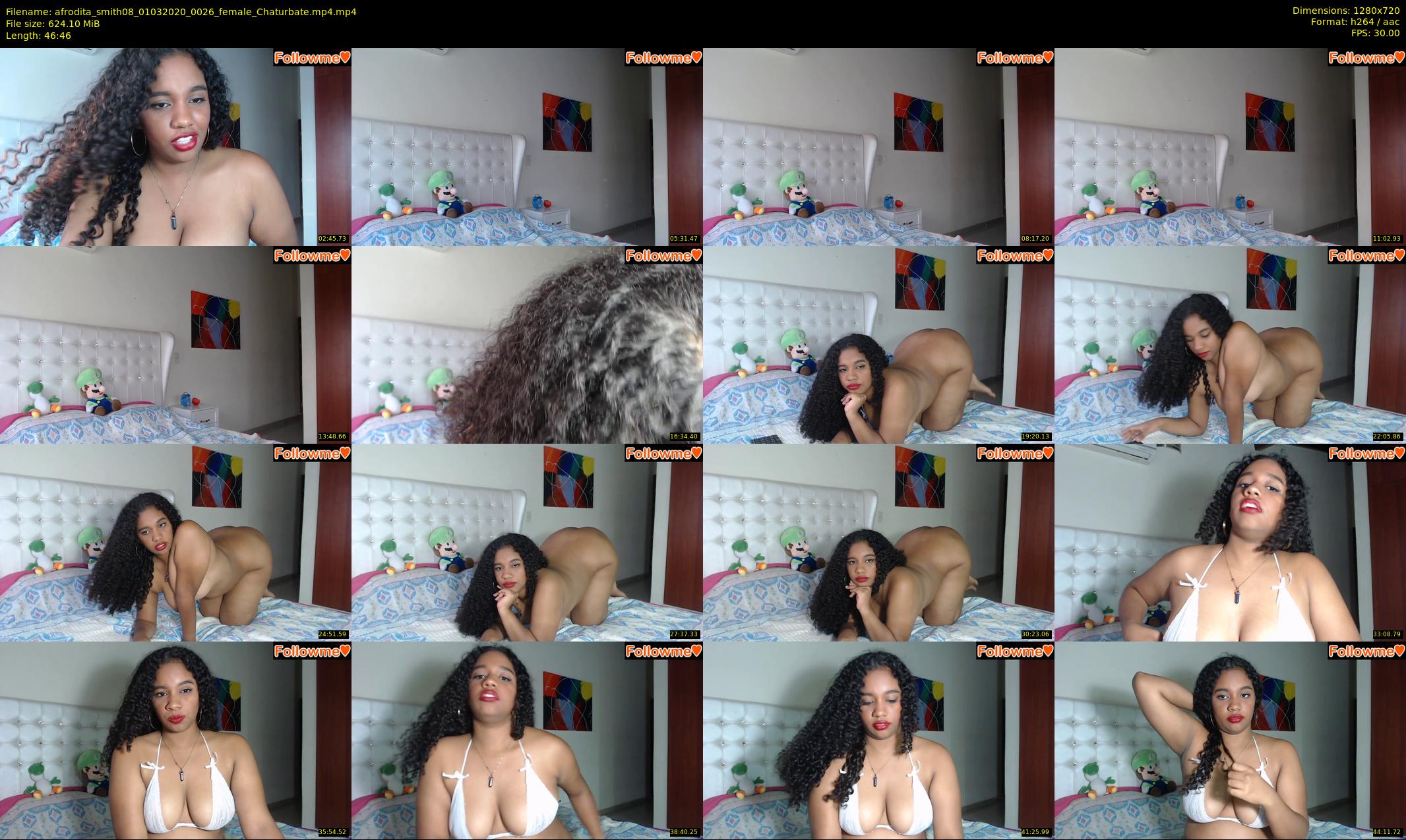 afrodita_smith08 — 47 minute Chaturbate female cam show recording, 720p, Mar 1, 2020