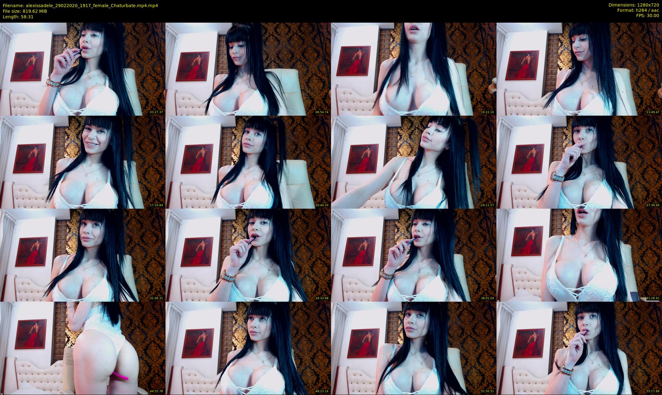 alexissadele — 59 minute Chaturbate female cam show recording, 720p, Feb 29, 2020