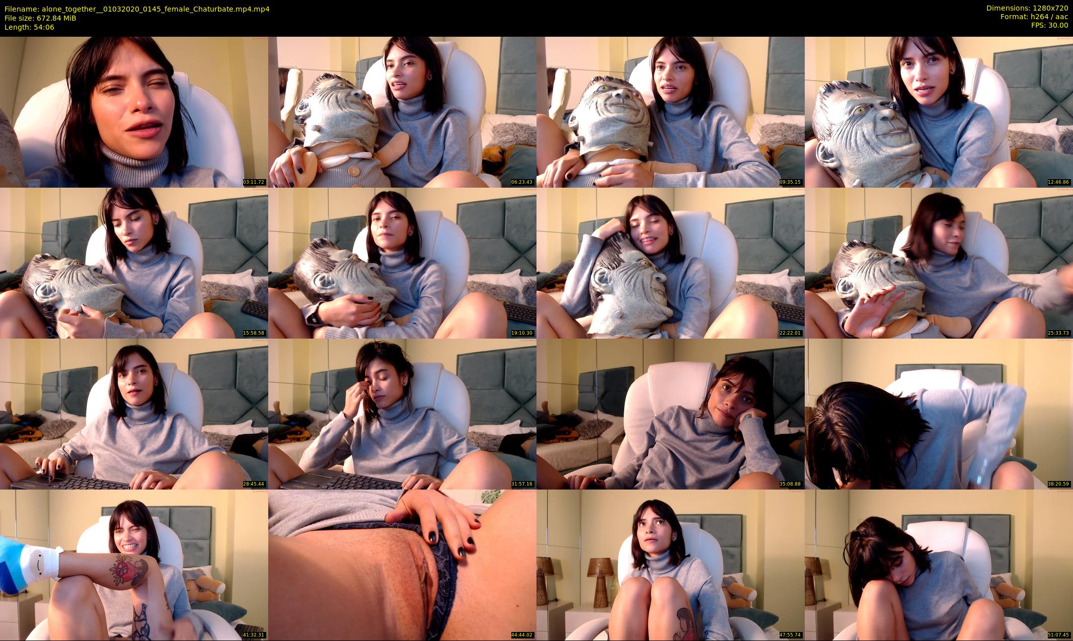 alone_together_ — 55 minute Chaturbate female cam show recording, 720p, Mar 1, 2020