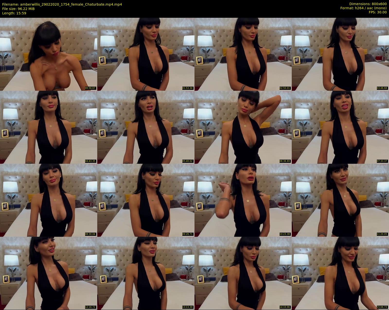 amberwillis — 16 minute Chaturbate female cam show recording, 480p, Feb 29, 2020