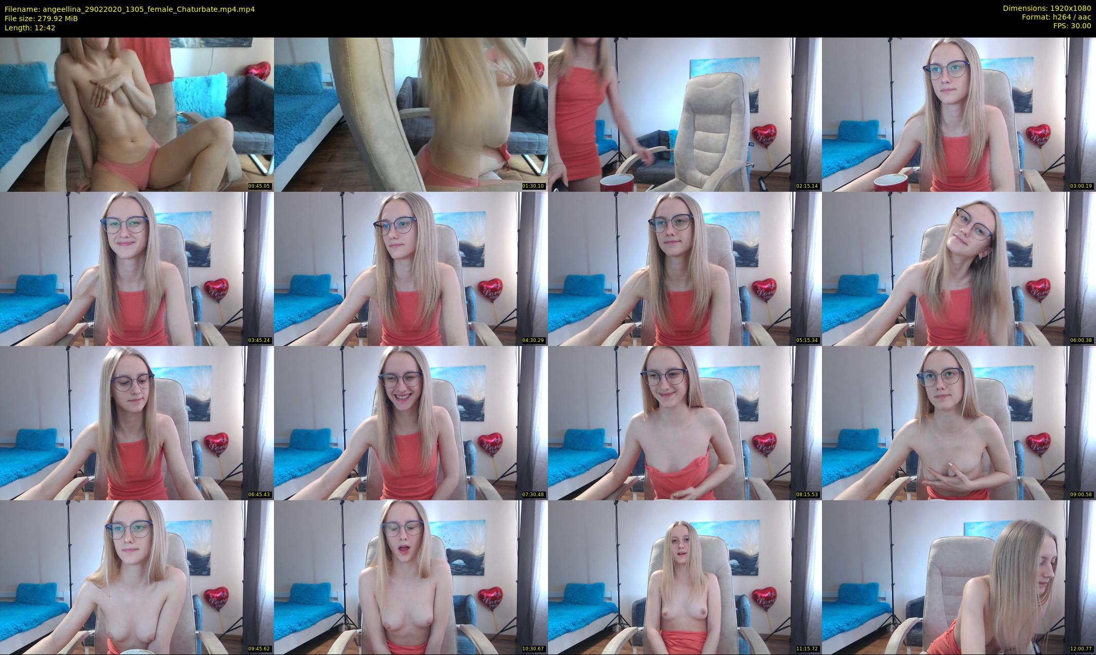 angeellina — 13 minute Chaturbate female cam show recording, 1080p, Feb 29, 2020