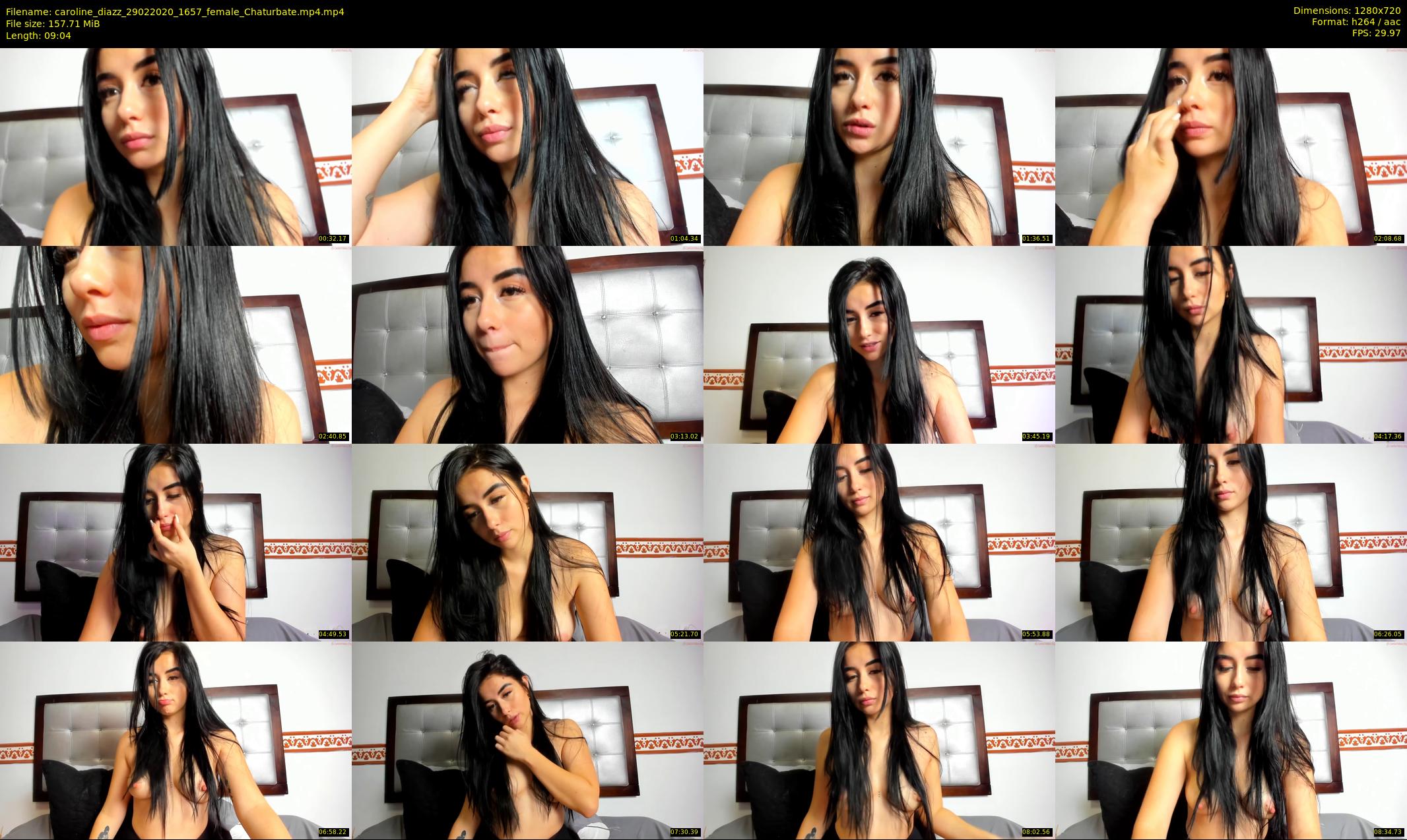 caroline_diazz — 10 minute Chaturbate female cam show recording, 720p, Feb 29, 2020