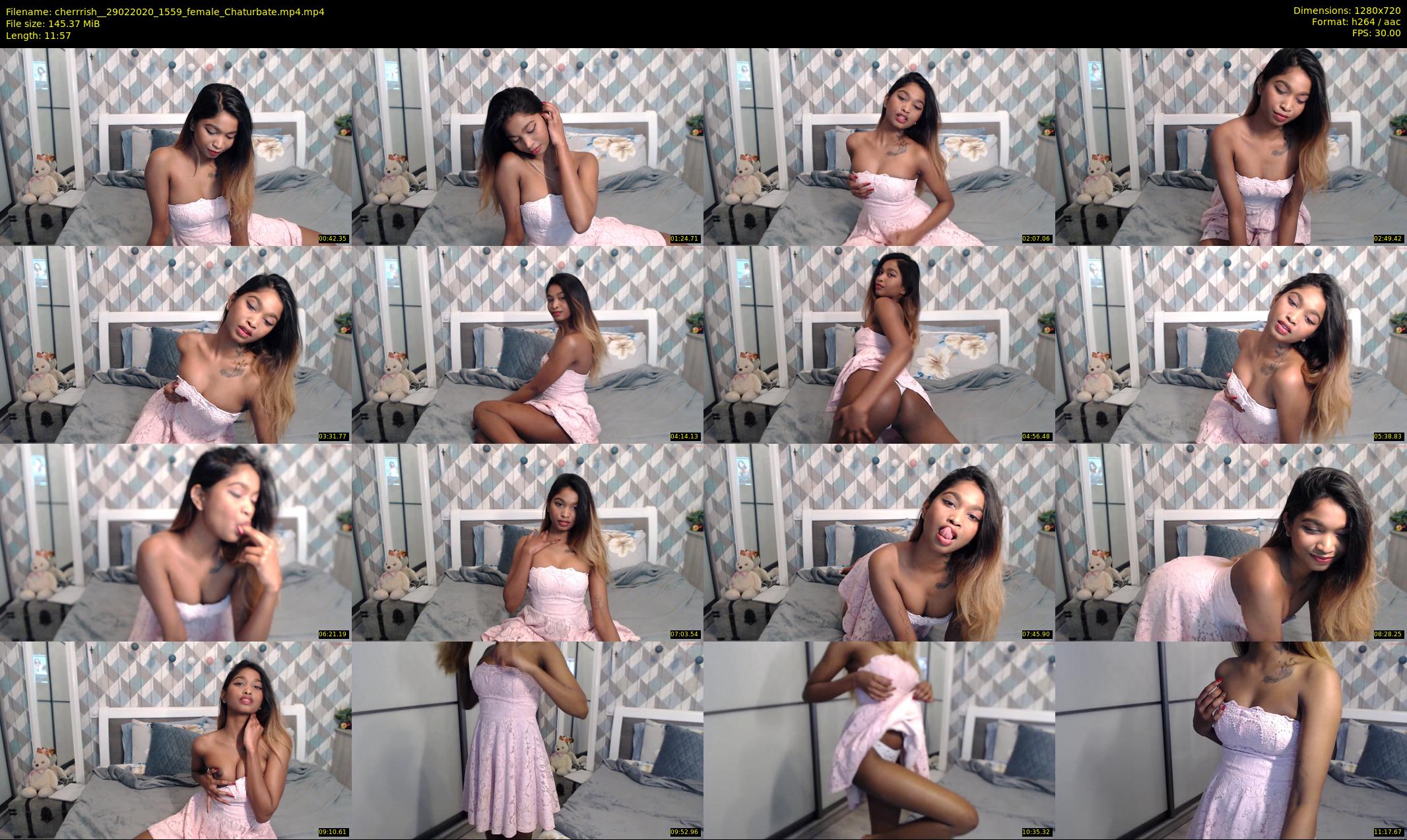 cherrrish_ — 12 minute Chaturbate female cam show recording, 720p, Feb 29, 2020