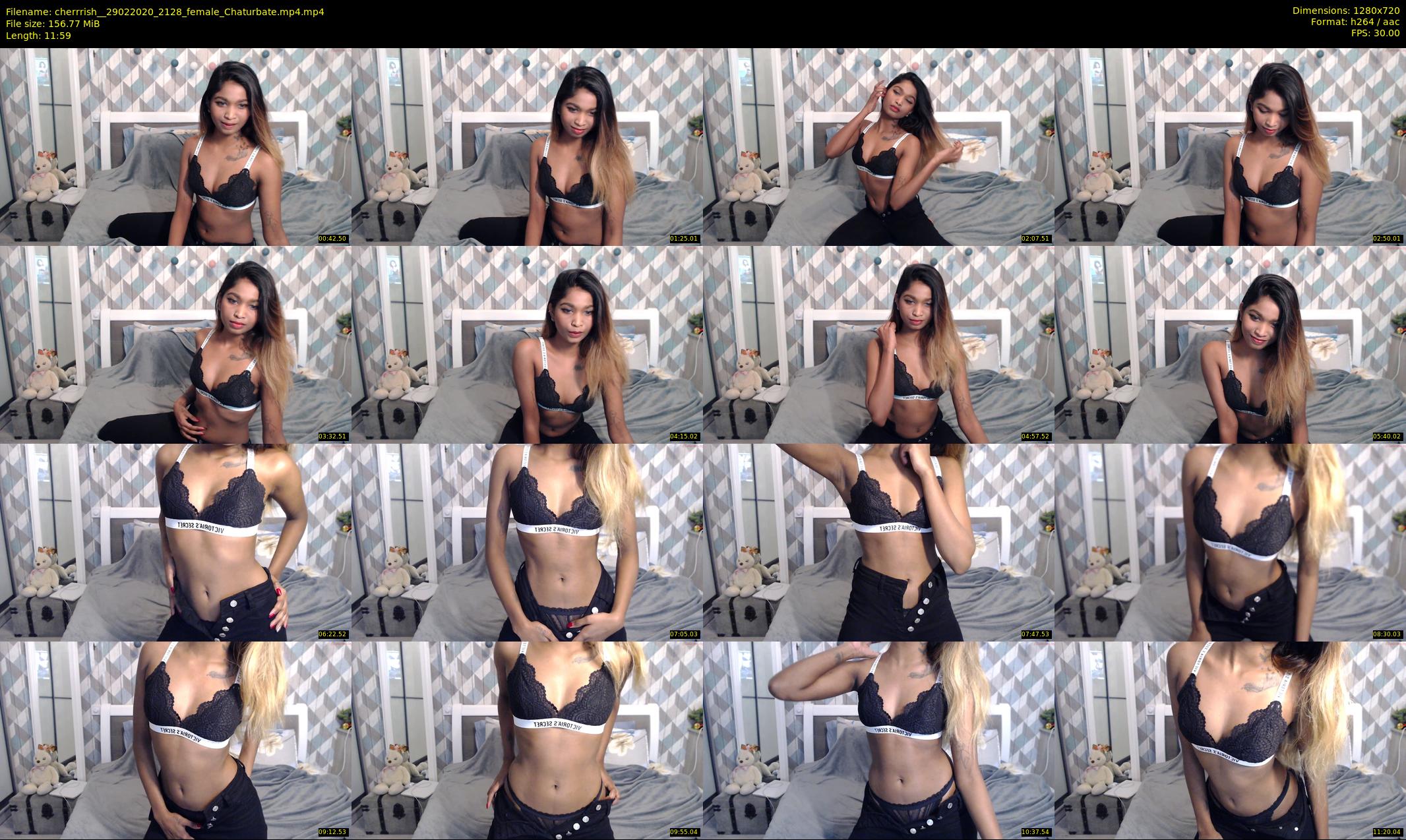 cherrrish_ — 12 minute Chaturbate female cam show recording, 720p, Feb 29, 2020