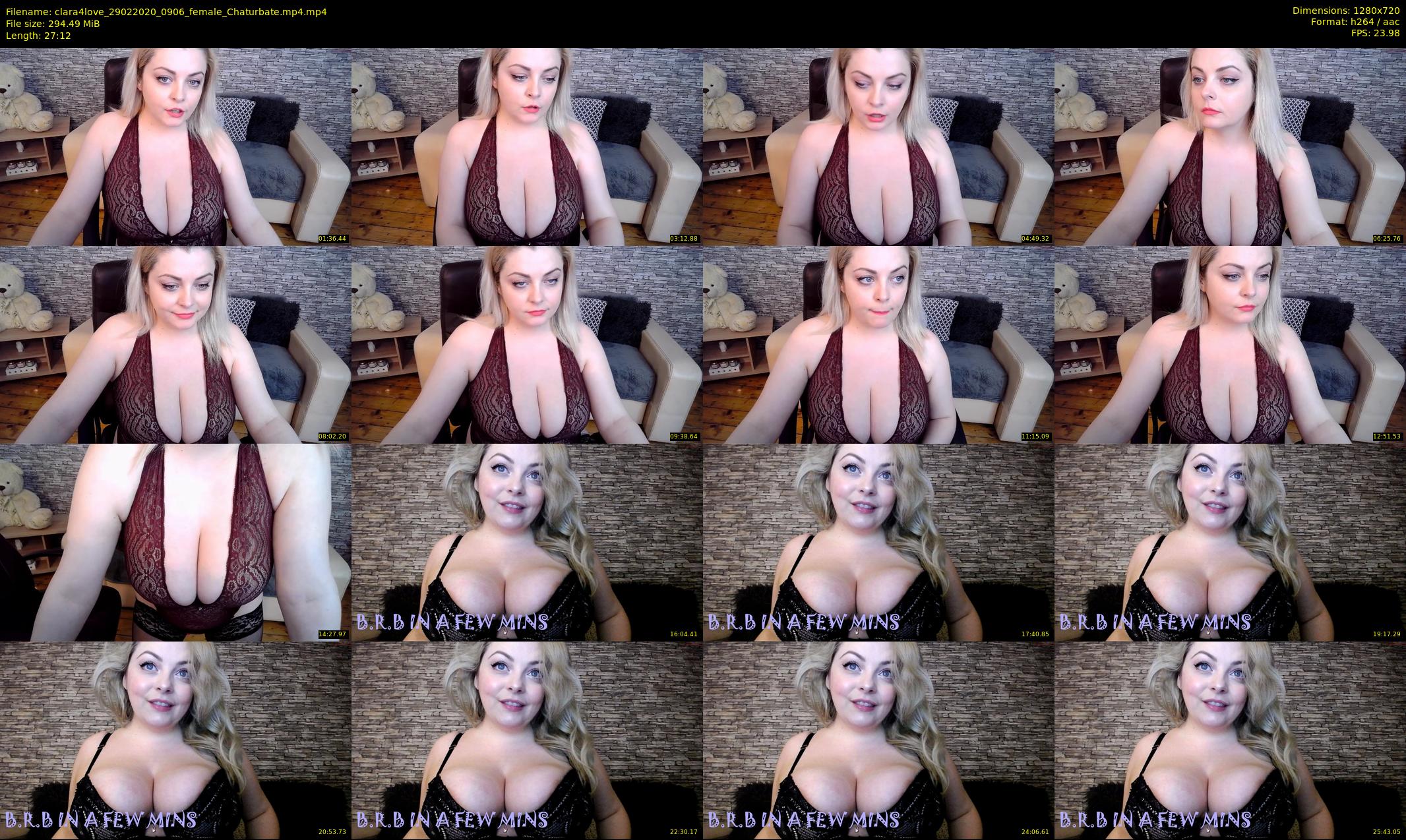 clara4love — 28 minute Chaturbate female cam show recording, 720p, Feb 29, 2020