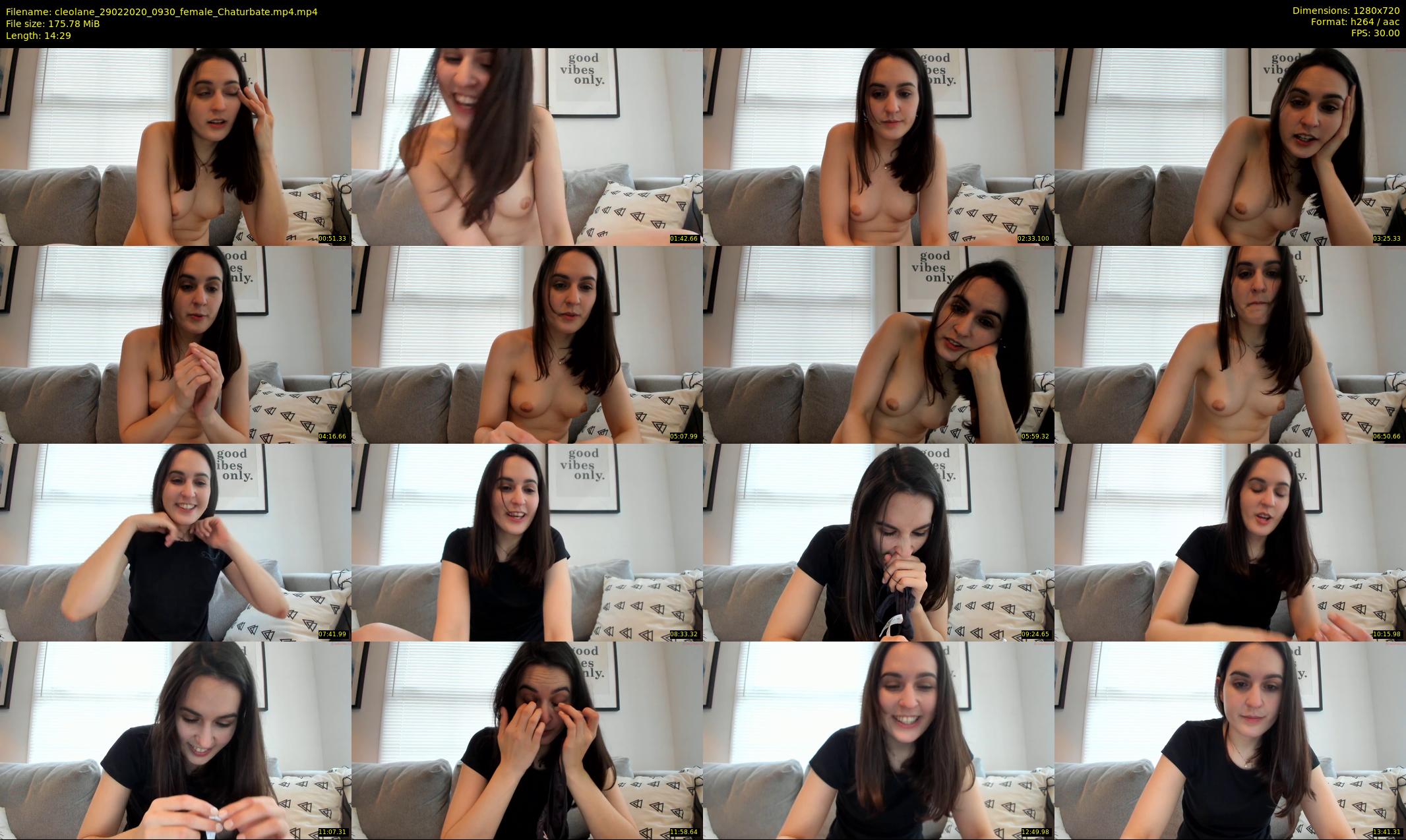 cleolane — 15 minute Chaturbate female cam show recording, 720p, Feb 29, 2020