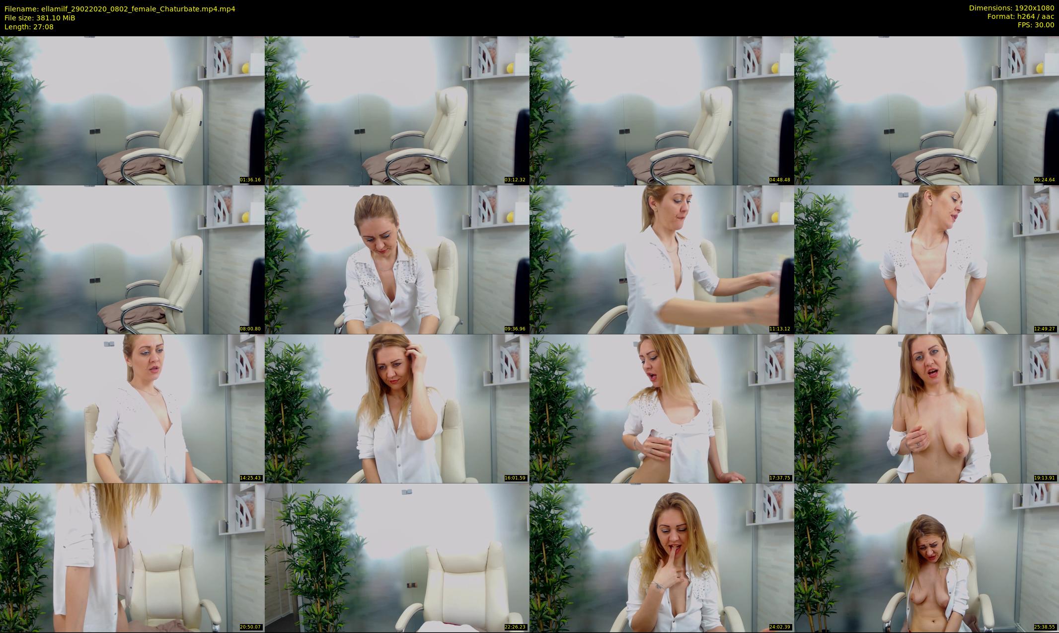 ellamilf — 28 minute Chaturbate female cam show recording, 1080p, Feb 29, 2020