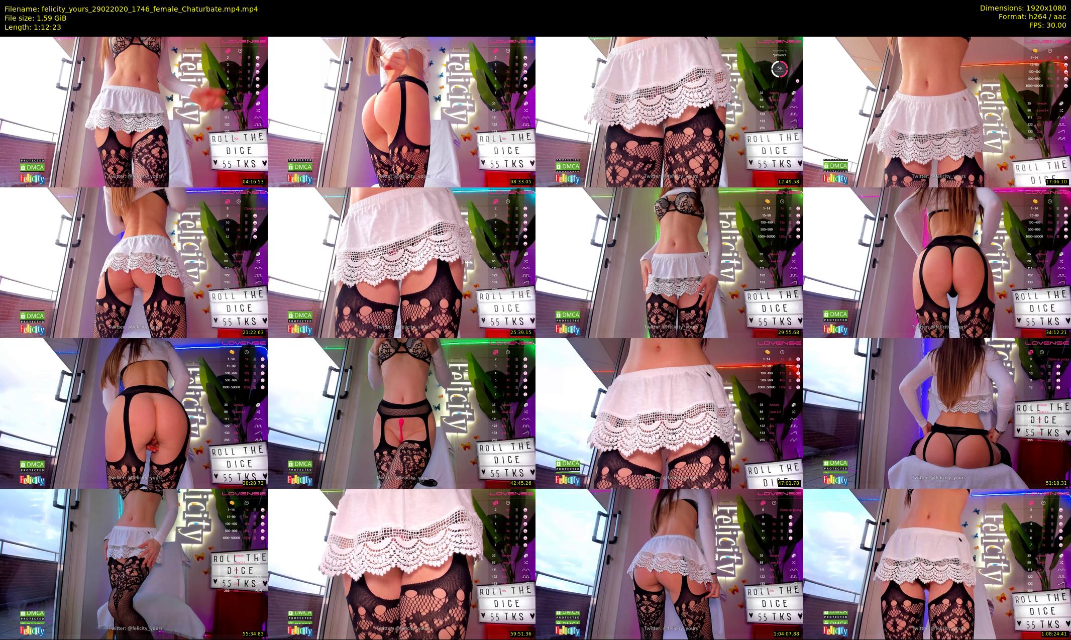 felicity_yours — 73 minute Chaturbate female cam show recording, 1080p, Feb 29, 2020