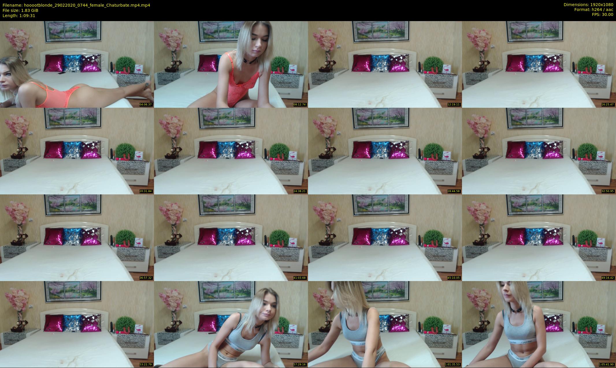 hooootblonde — 70 minute Chaturbate female cam show recording, 1080p, Feb 29, 2020