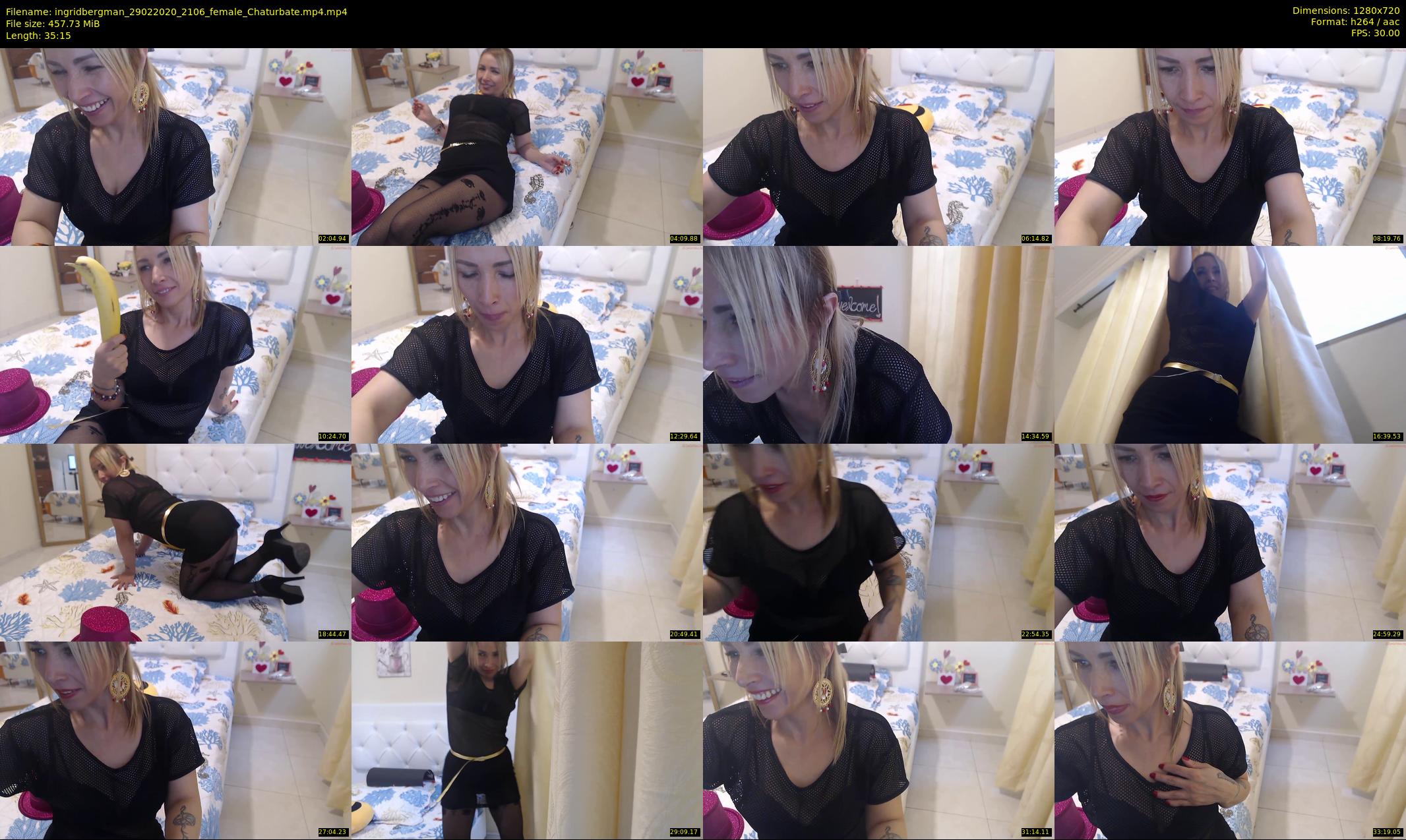 ingridbergman — 36 minute Chaturbate female cam show recording, 720p, Feb 29, 2020