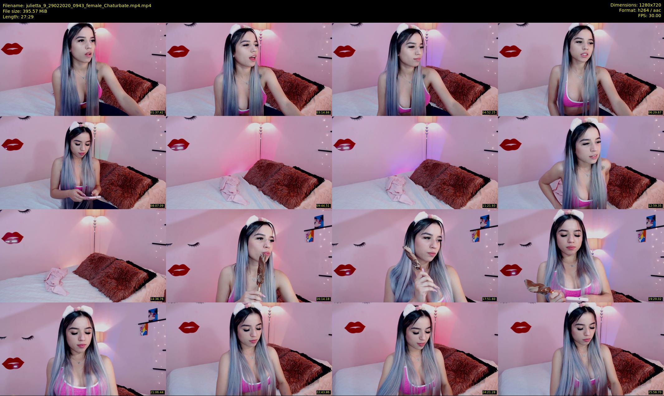 julietta_9 — 28 minute Chaturbate female cam show recording, 720p, Feb 29, 2020