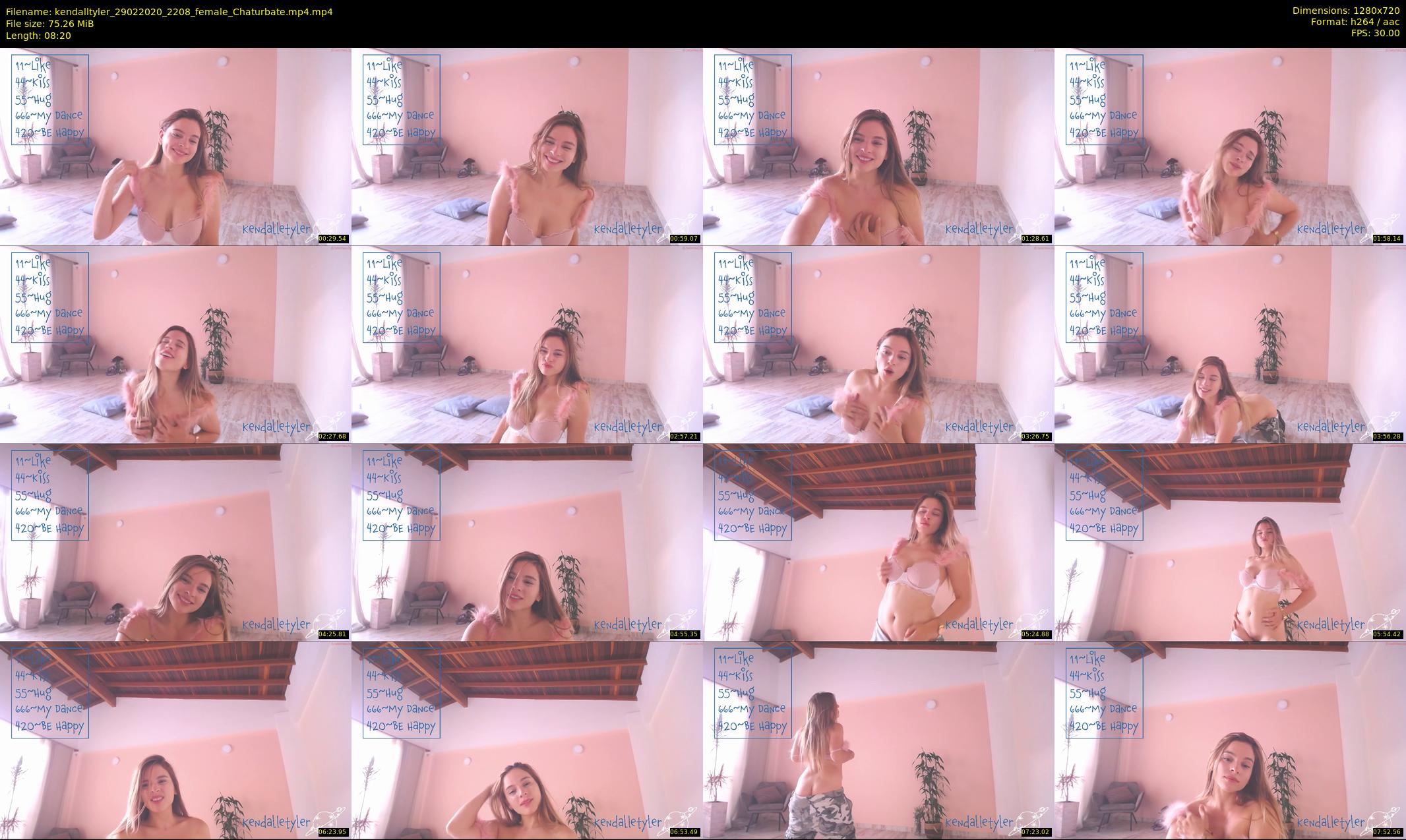 kendalltyler — 9 minute Chaturbate female cam show recording, 720p, Feb 29, 2020