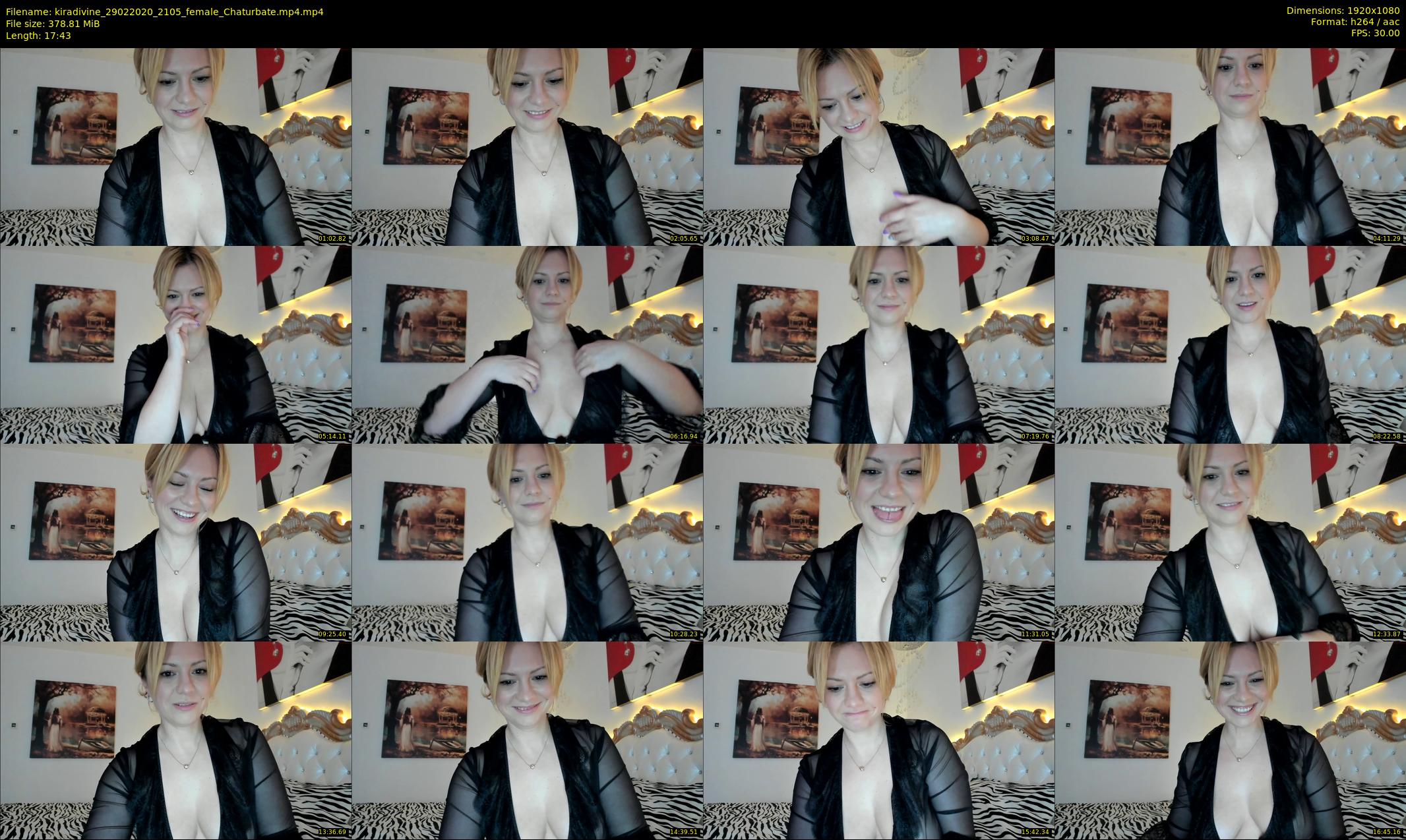 kiradivine — 18 minute Chaturbate female cam show recording, 1080p, Feb 29, 2020