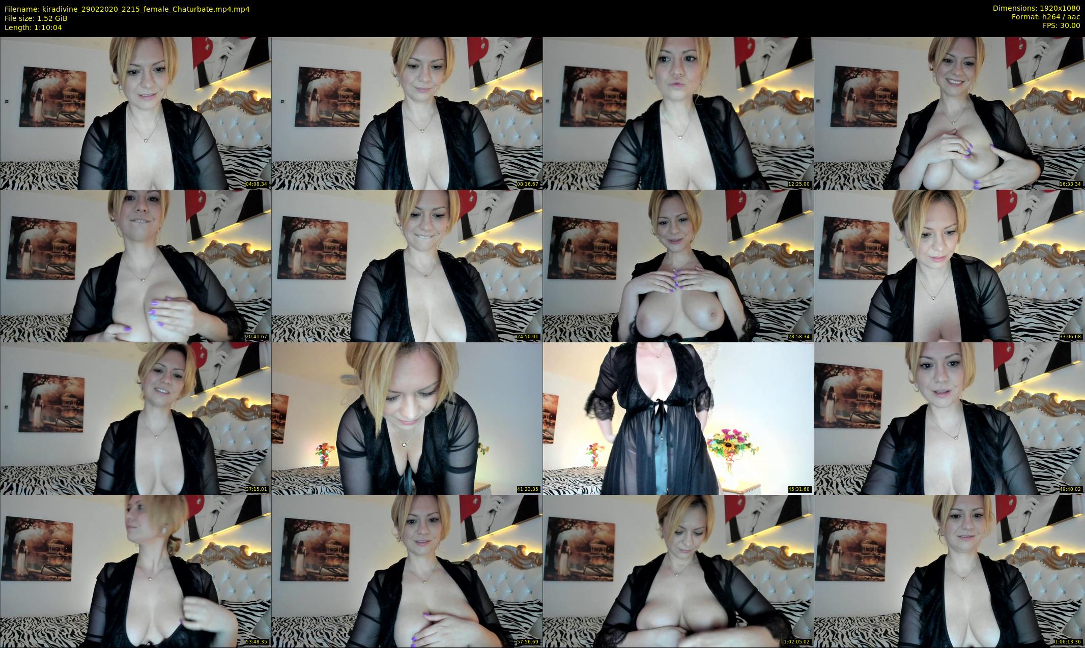 kiradivine — 71 minute Chaturbate female cam show recording, 1080p, Feb 29, 2020