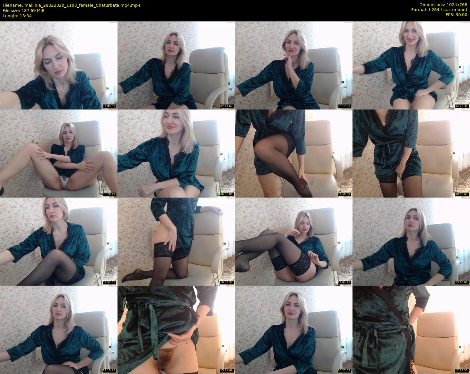 mallinia — 19 minute Chaturbate female cam show recording, 720p, Feb 29, 2020