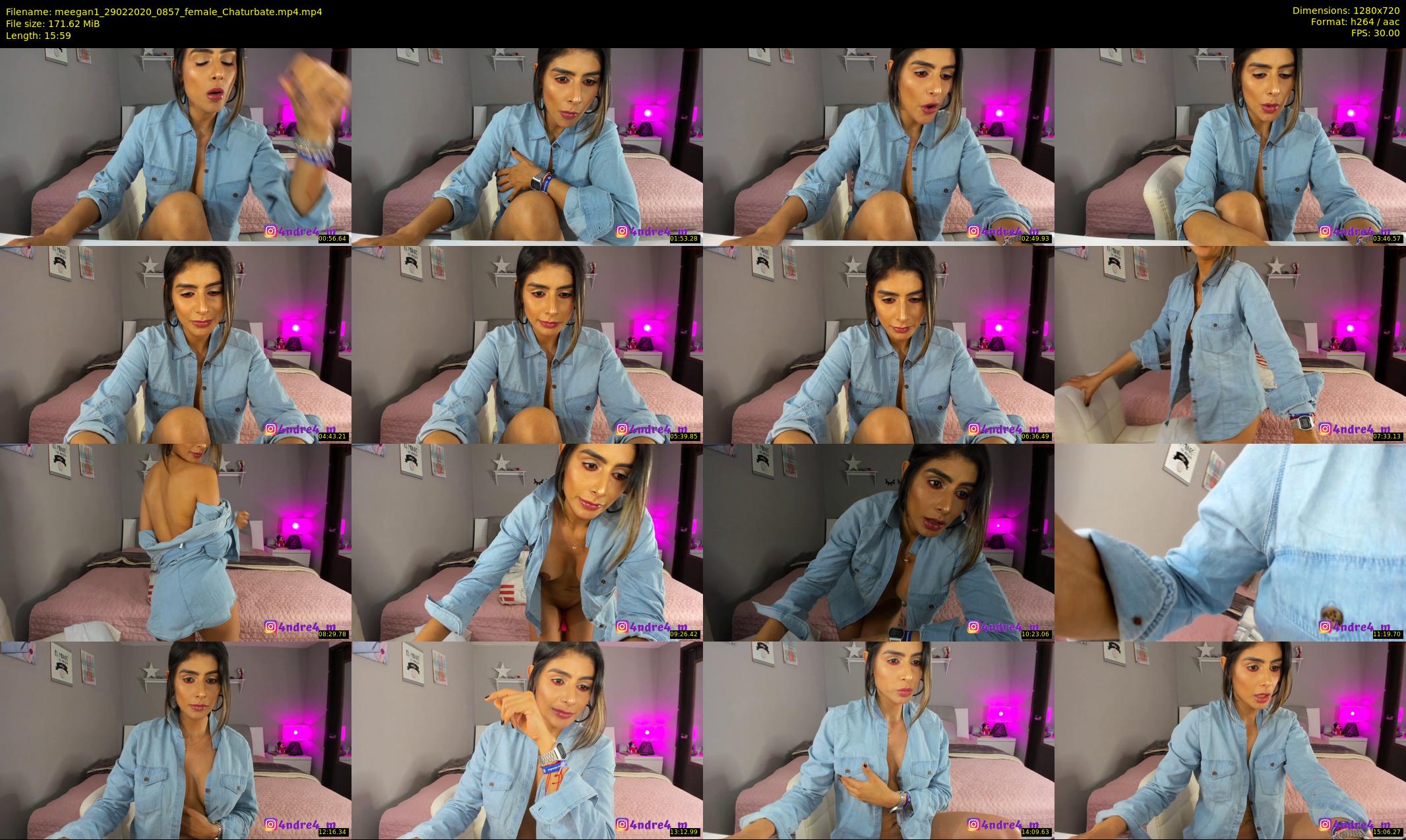 meegan1 — 16 minute Chaturbate female cam show recording, 720p, Feb 29, 2020