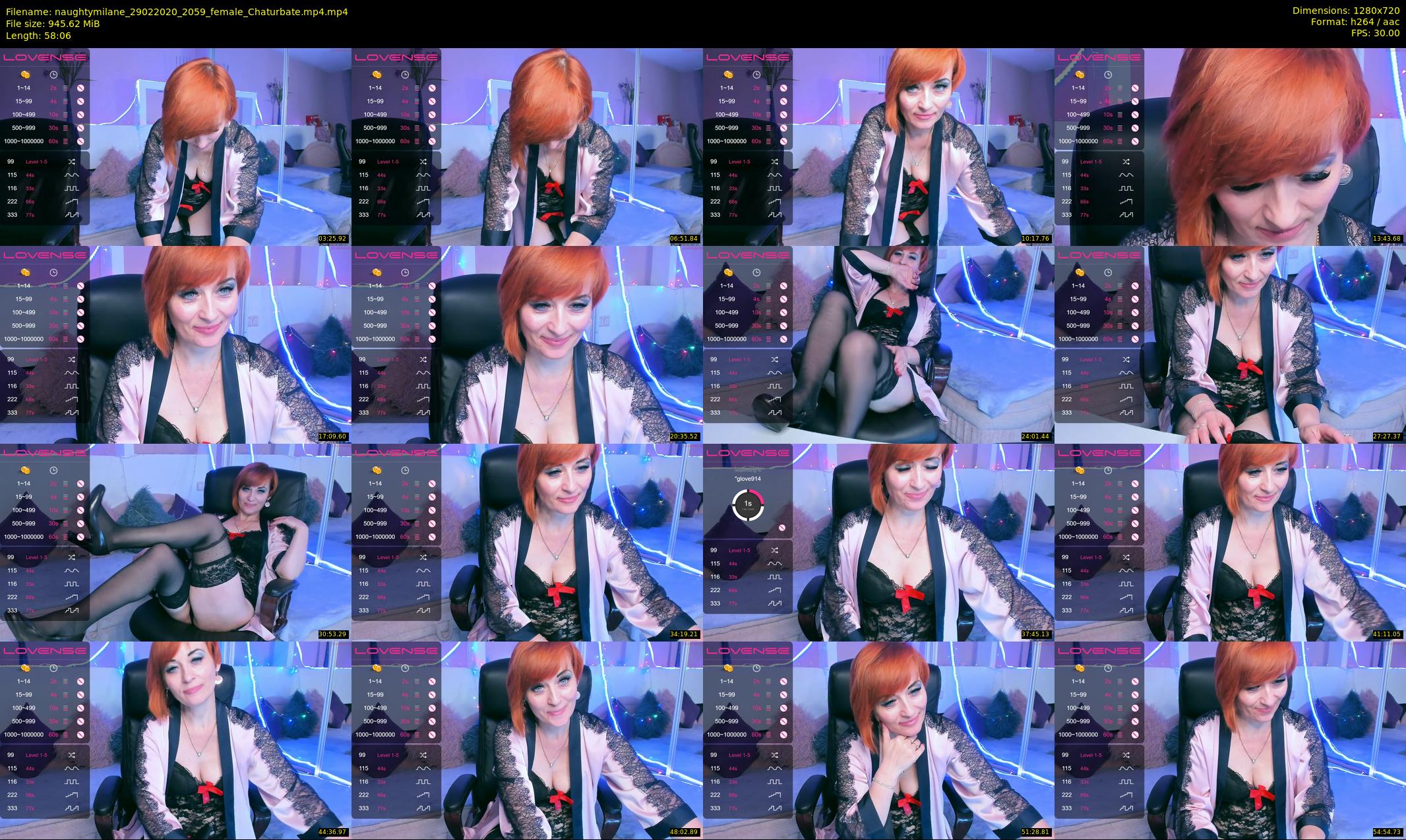 naughtymilane — 59 minute Chaturbate female cam show recording, 720p, Feb 29, 2020