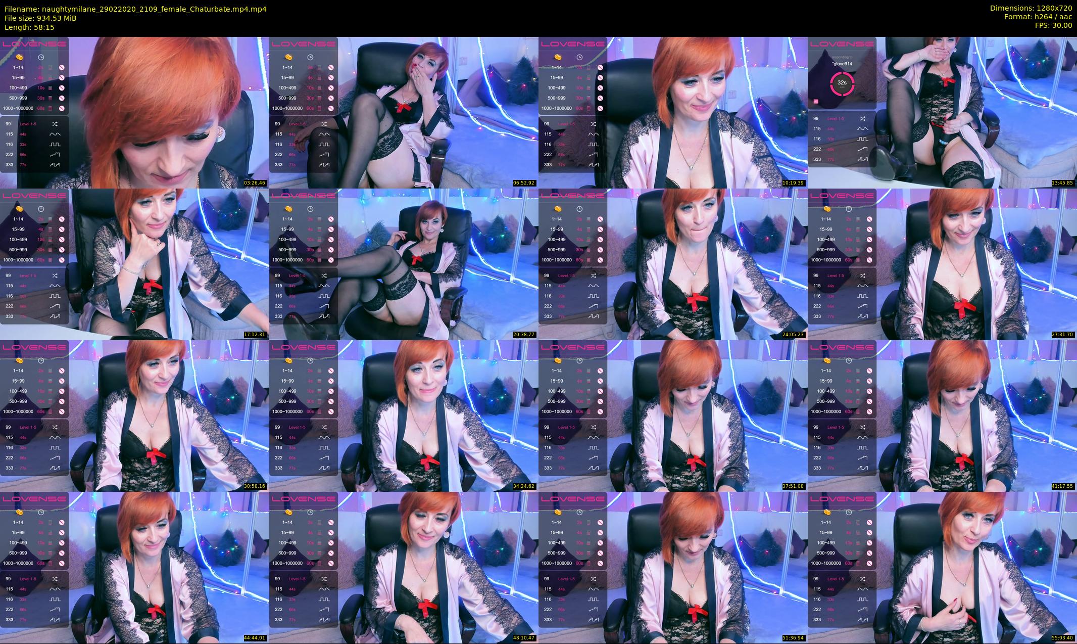 naughtymilane — 59 minute Chaturbate female cam show recording, 720p, Feb 29, 2020