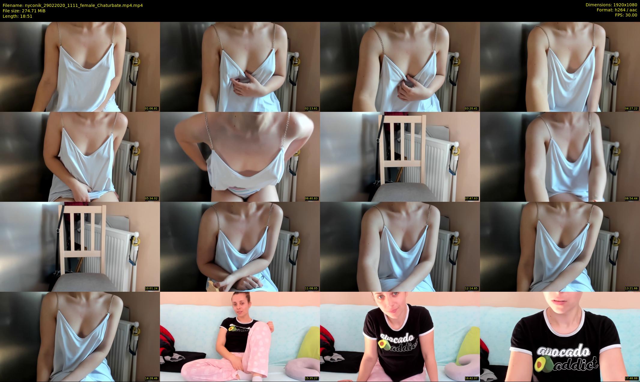 nyconik — 19 minute Chaturbate female cam show recording, 1080p, Feb 29, 2020