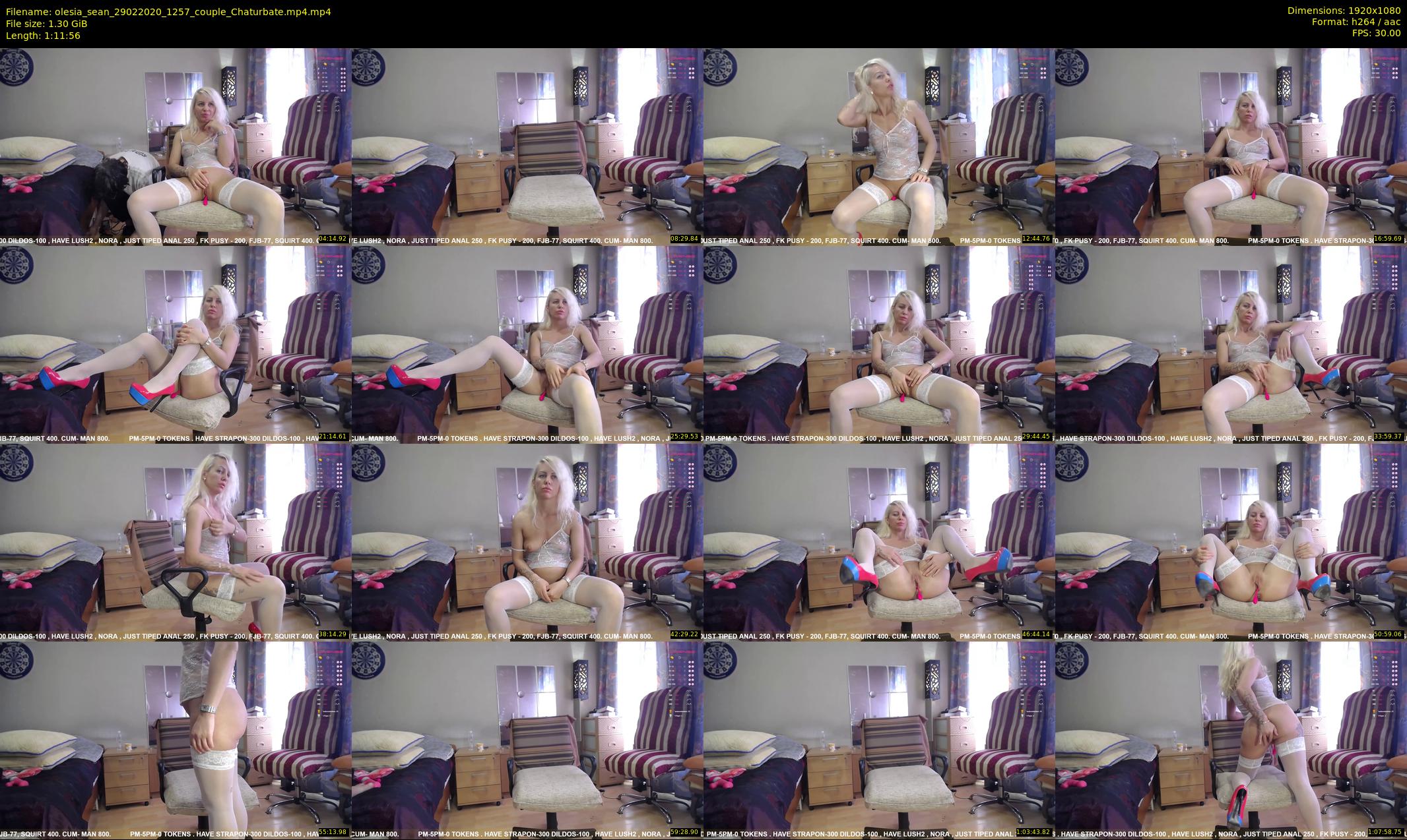 olesia_sean — 72 minute Chaturbate couple cam show recording, 1080p, Feb 29, 2020