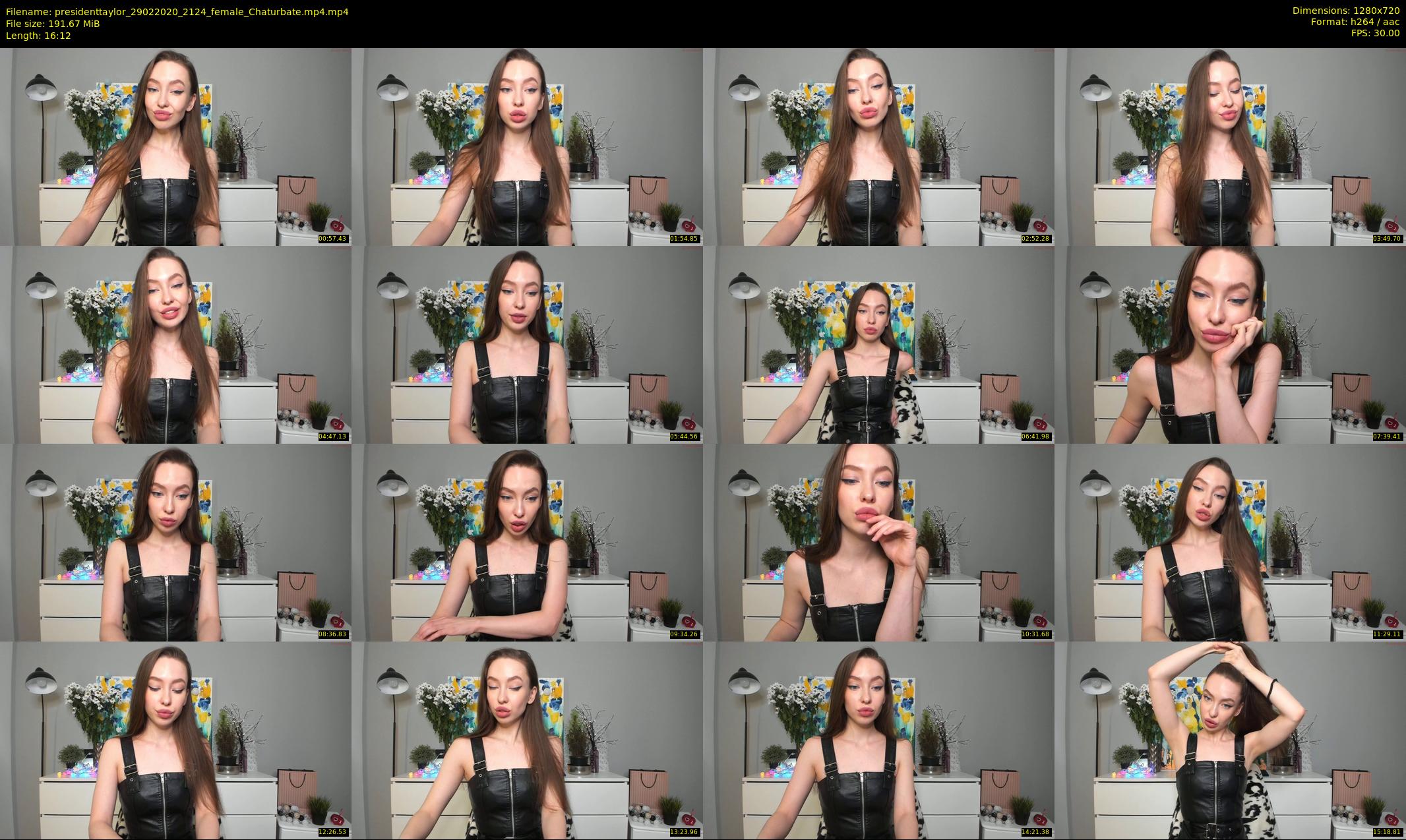 presidenttaylor — 17 minute Chaturbate female cam show recording, 720p, Feb 29, 2020