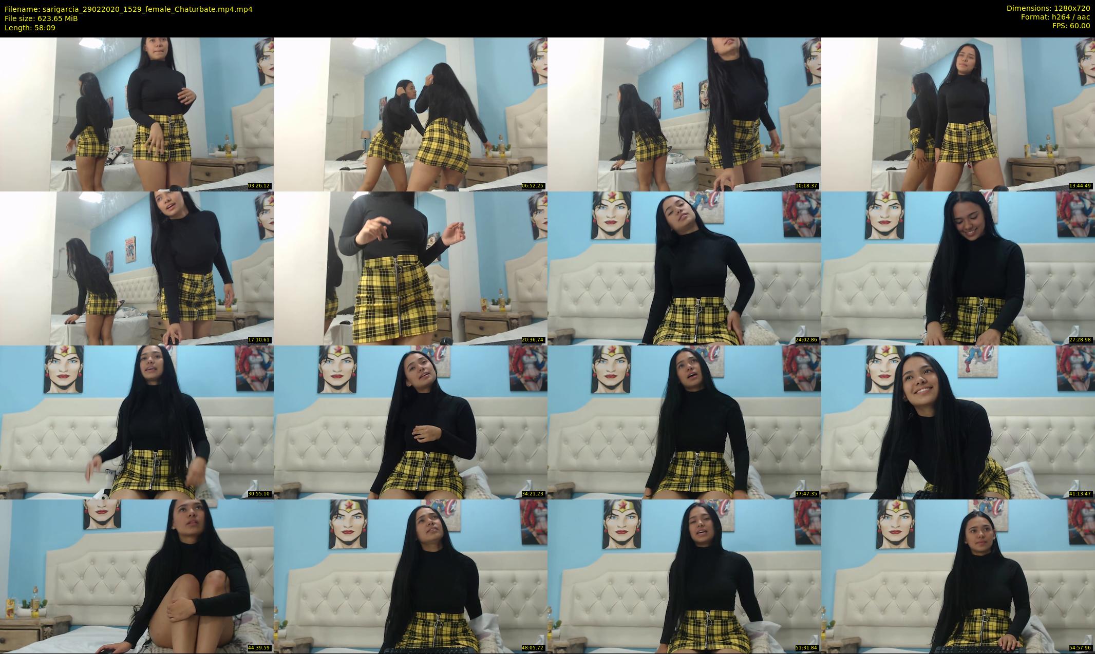 sarigarcia — 59 minute Chaturbate female cam show recording, 720p, Feb 29, 2020