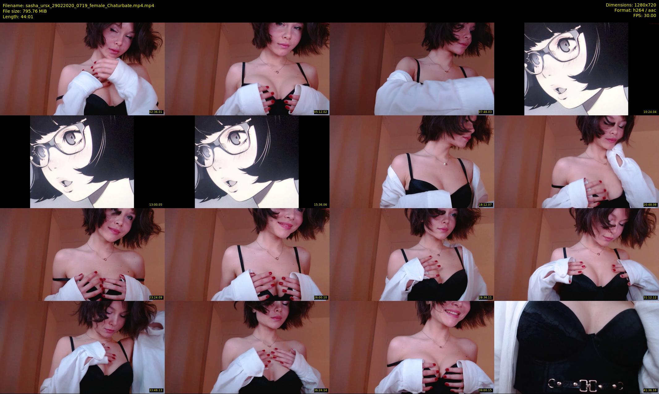sasha_ursx — 45 minute Chaturbate female cam show recording, 720p, Feb 29, 2020