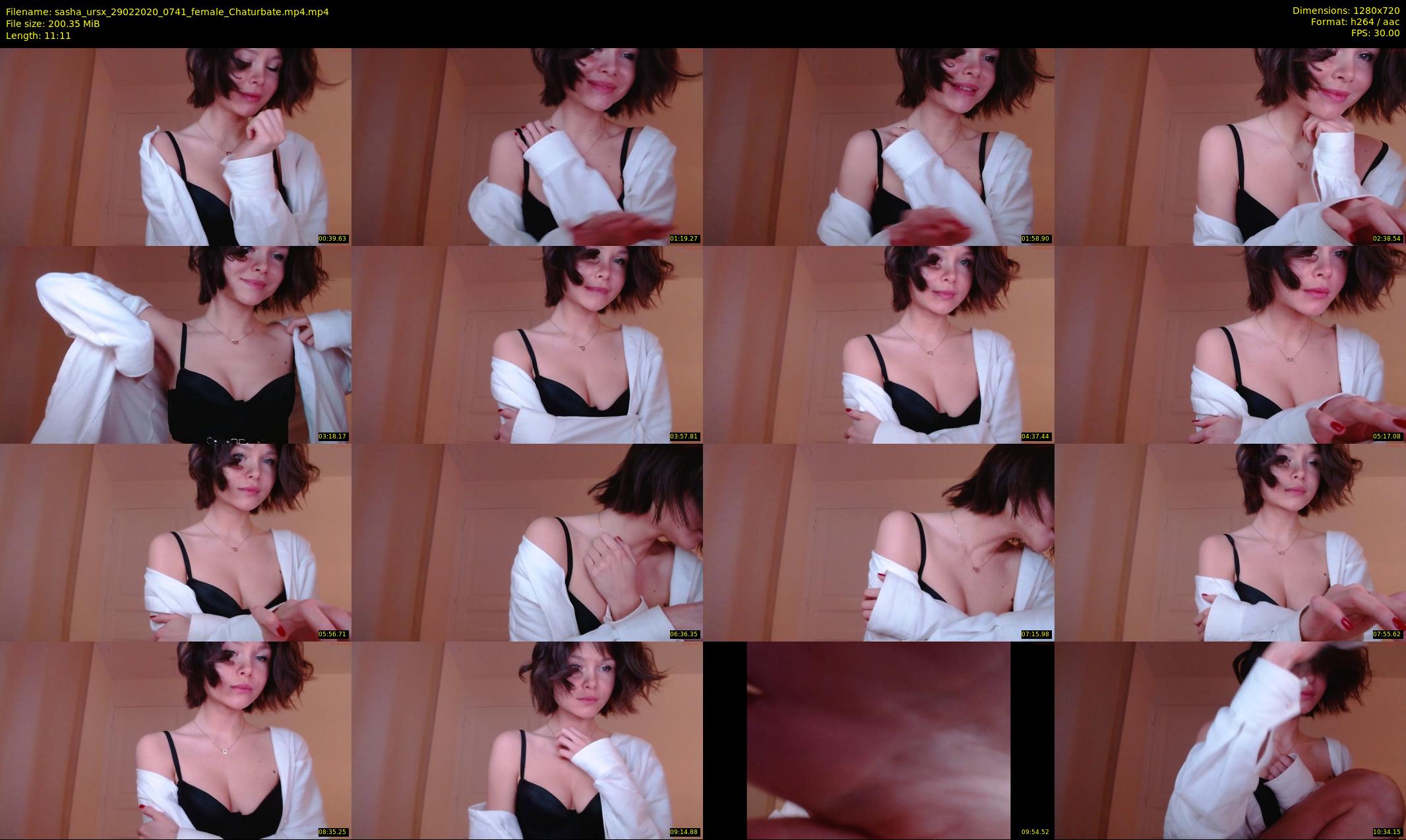 sasha_ursx — 12 minute Chaturbate female cam show recording, 720p, Feb 29, 2020