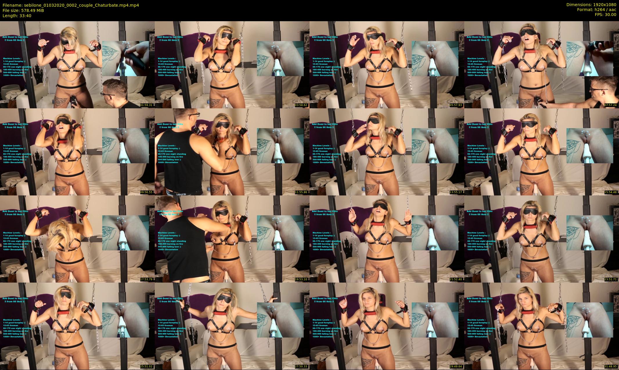 sebilone — 34 minute Chaturbate couple cam show recording, 1080p, Mar 1, 2020
