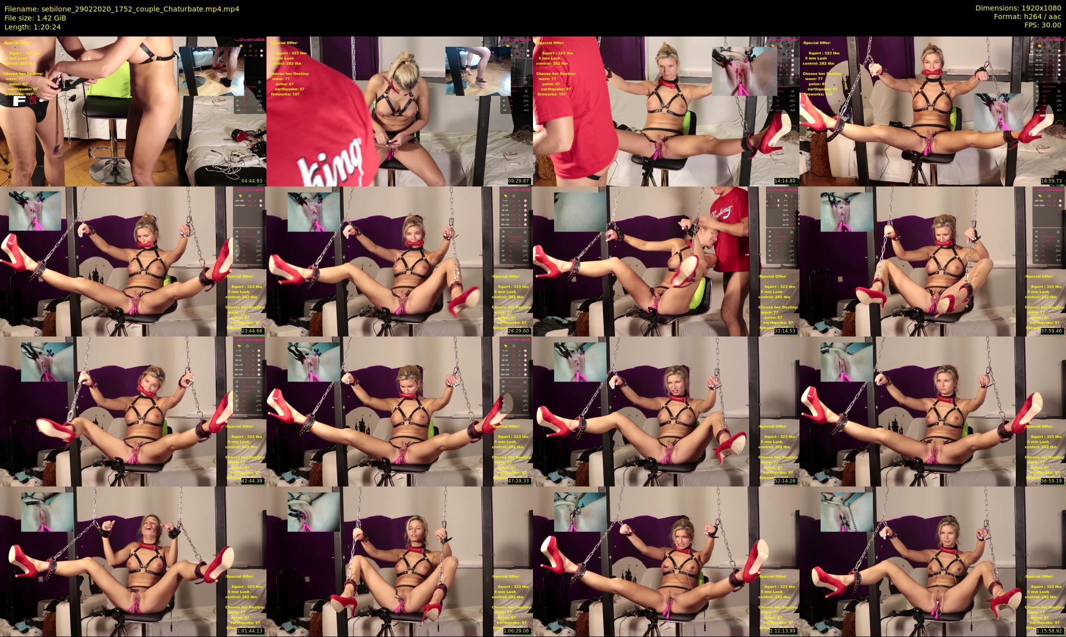 sebilone — 81 minute Chaturbate couple cam show recording, 1080p, Feb 29, 2020