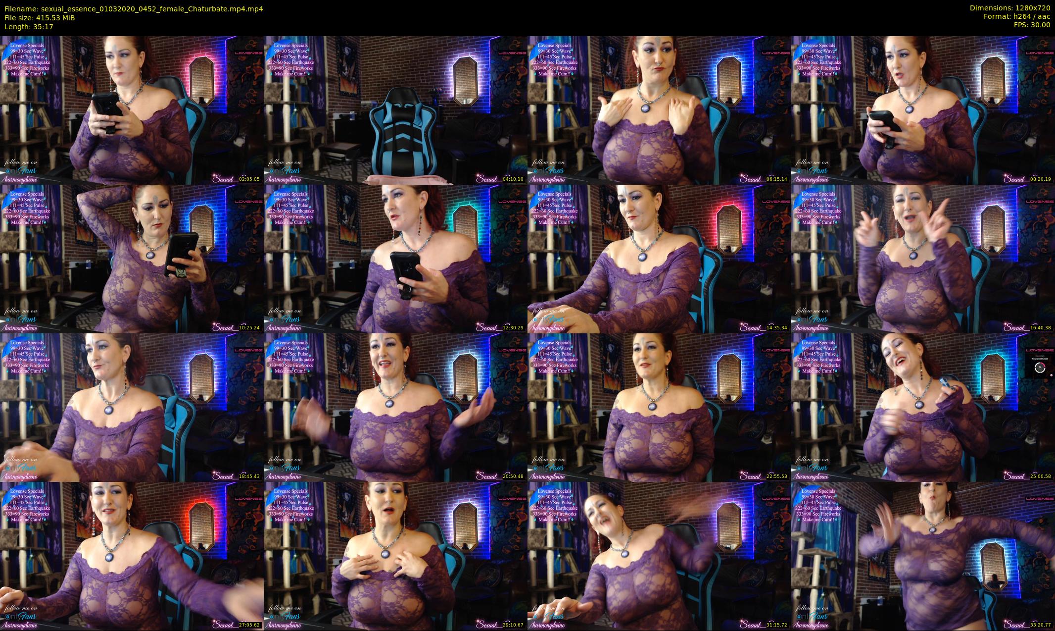 sexual_essence — 36 minute Chaturbate female cam show recording, 720p, Mar 1, 2020