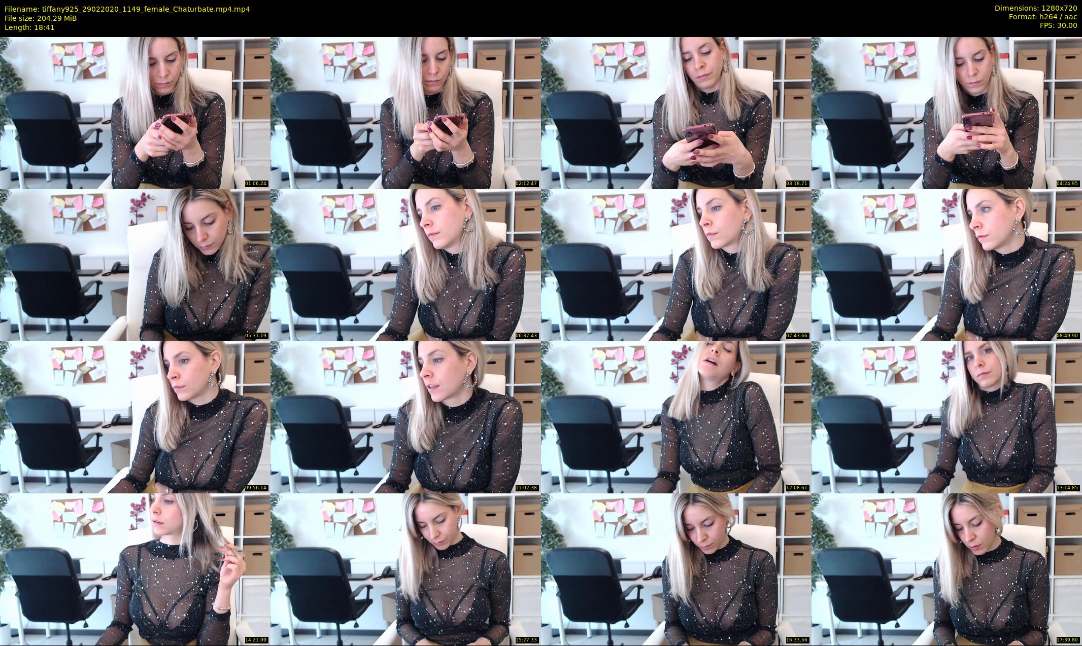 tiffany925 — 19 minute Chaturbate female cam show recording, 720p, Feb 29, 2020
