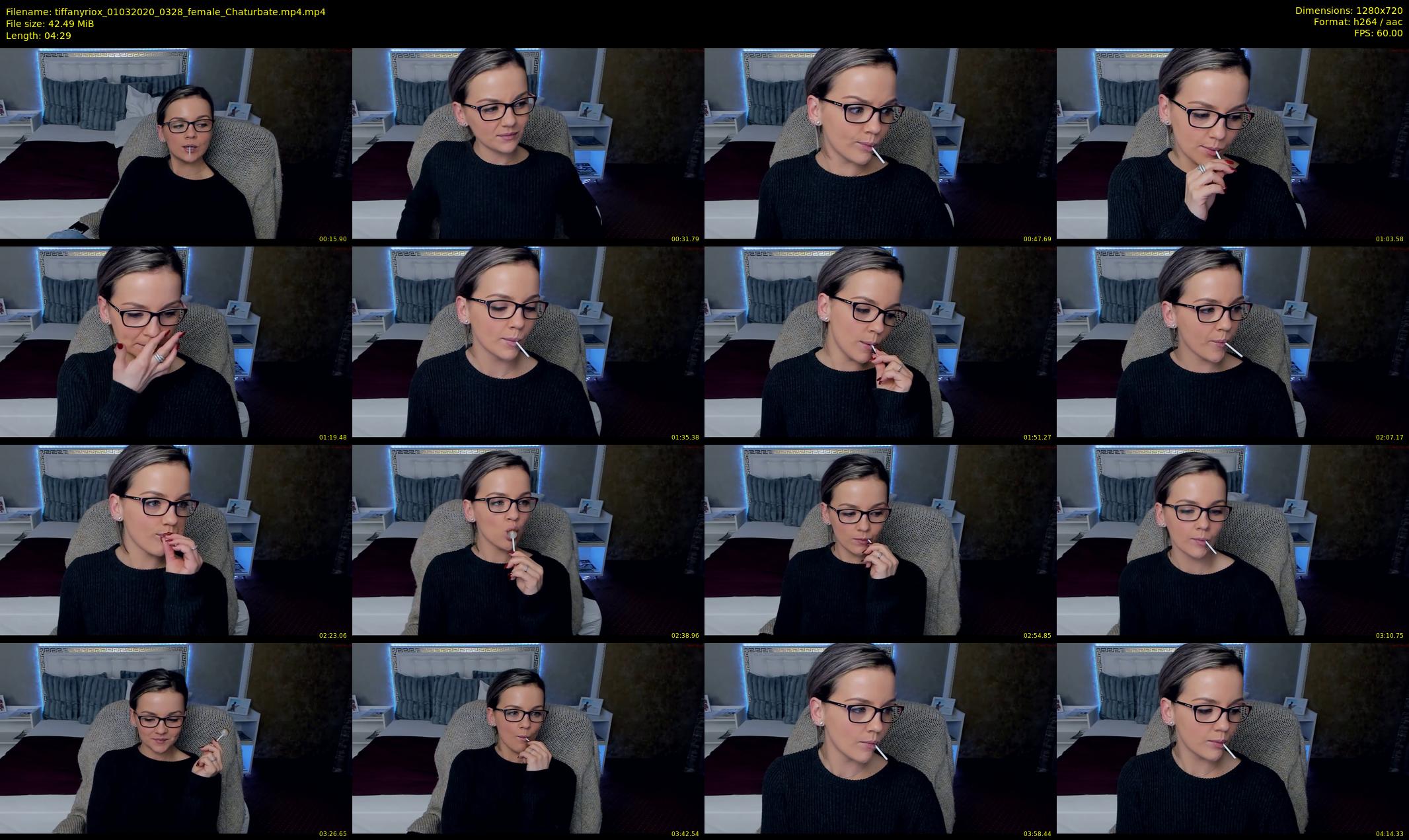 tiffanyriox — 5 minute Chaturbate female cam show recording, 720p, Mar 1, 2020