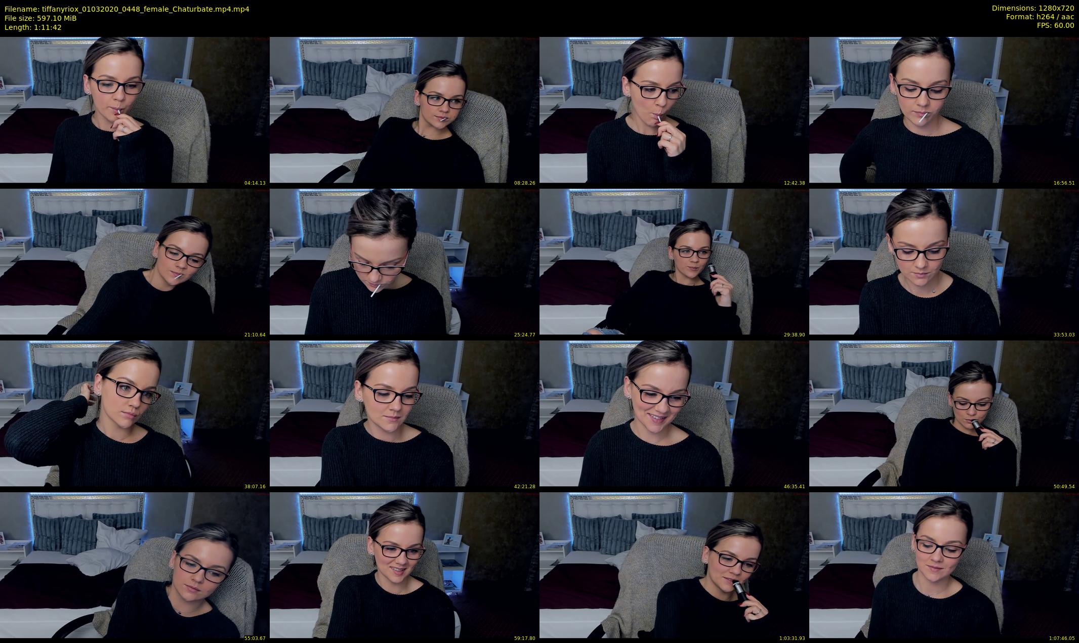 tiffanyriox — 72 minute Chaturbate female cam show recording, 720p, Mar 1, 2020