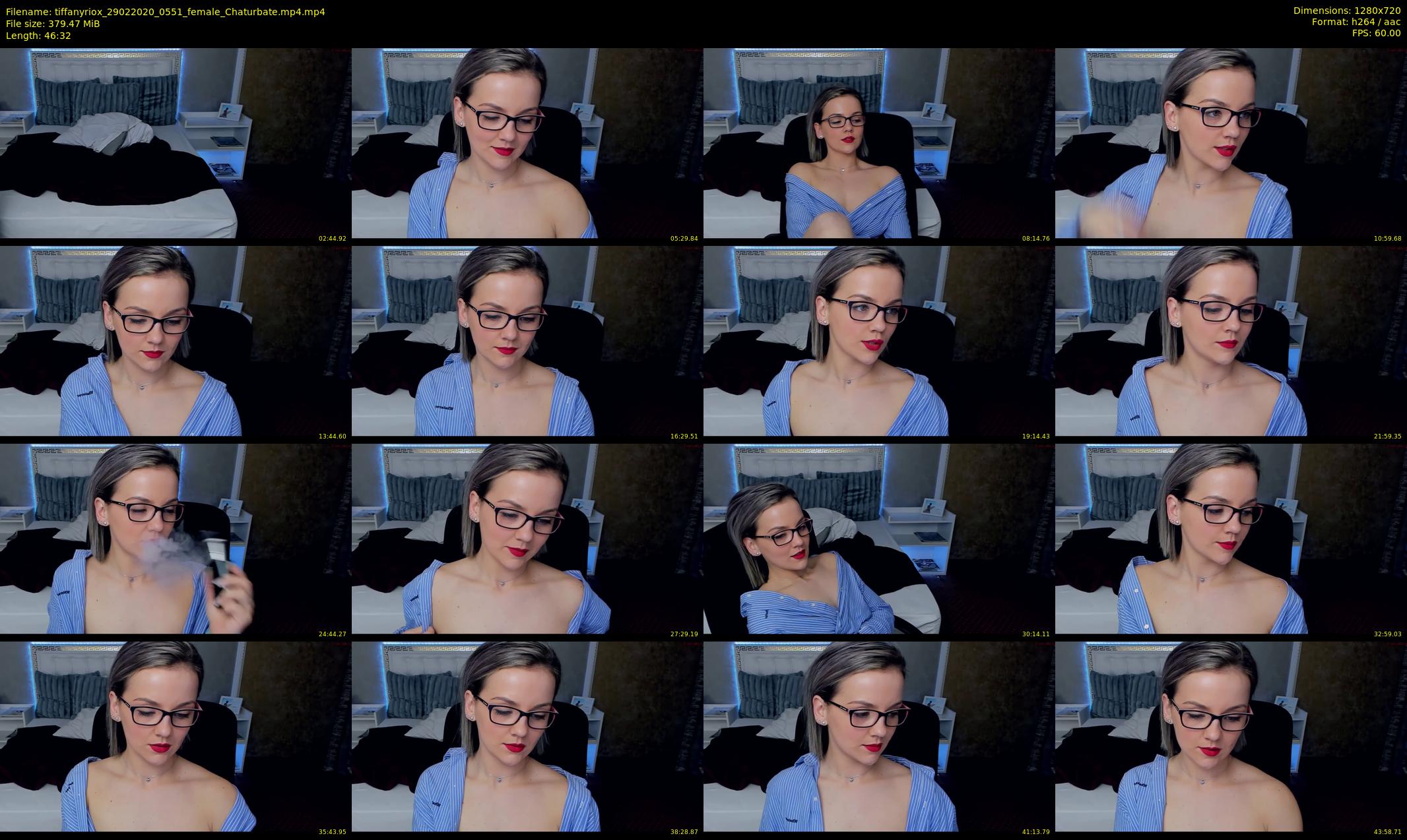 tiffanyriox — 47 minute Chaturbate female cam show recording, 720p, Feb 29, 2020