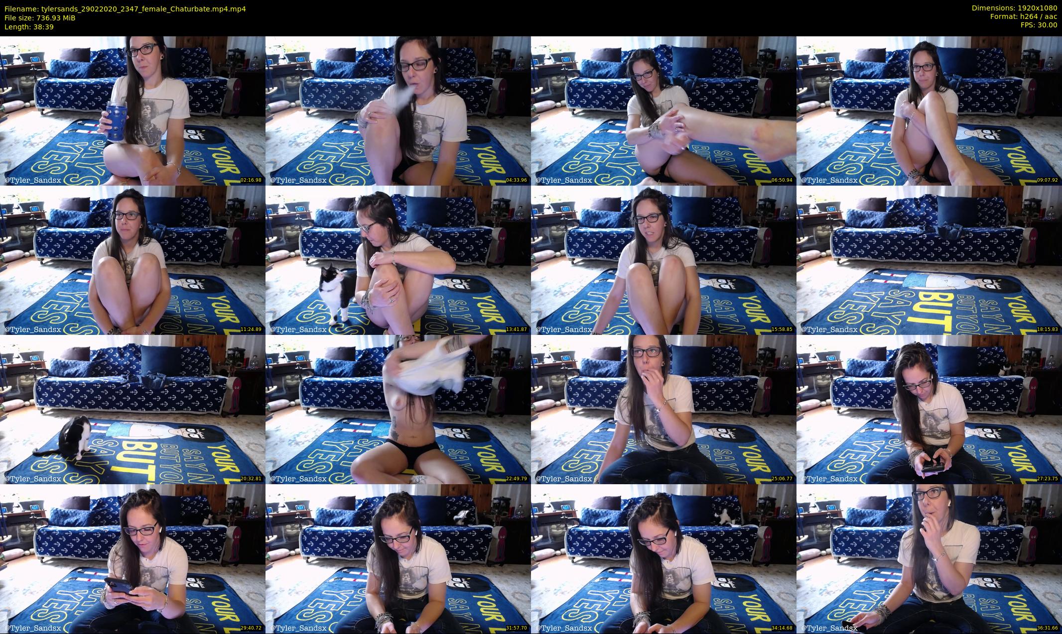 tylersands — 39 minute Chaturbate female cam show recording, 1080p, Feb 29, 2020