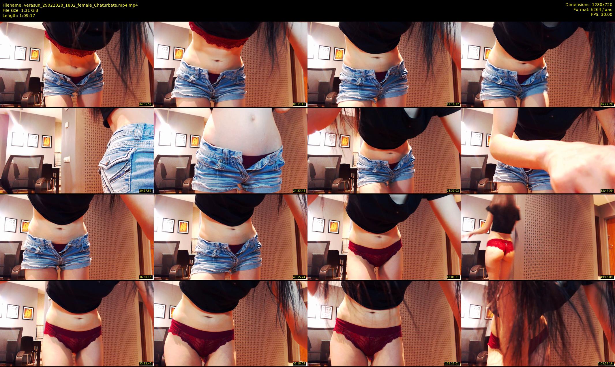verasun — 70 minute Chaturbate female cam show recording, 720p, Feb 29, 2020