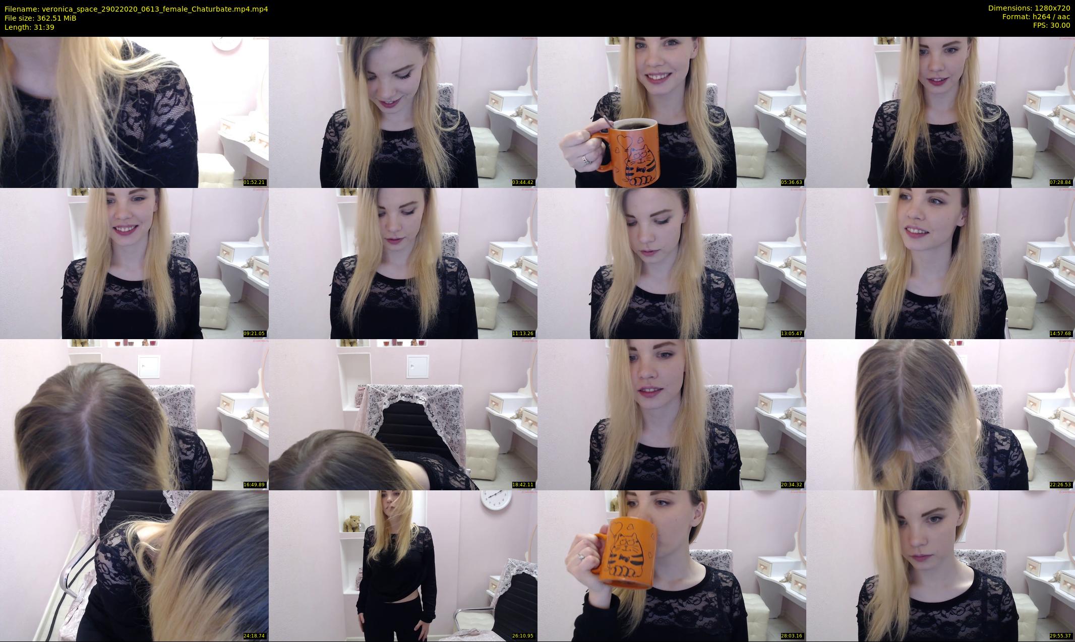 veronica_space — 32 minute Chaturbate female cam show recording, 720p, Feb 29, 2020