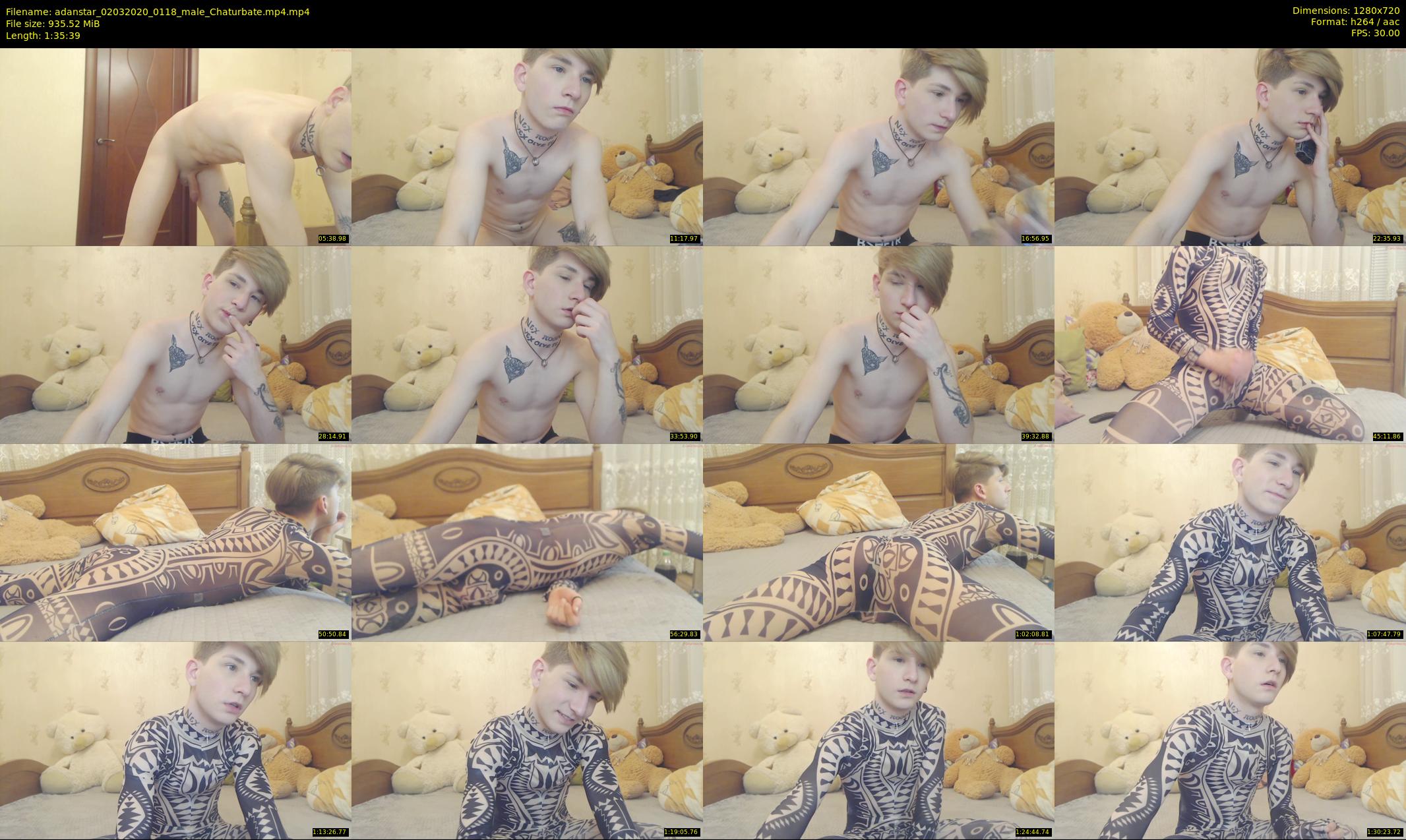 adanstar — 96 minute Chaturbate male cam show recording, 720p, Mar 2, 2020