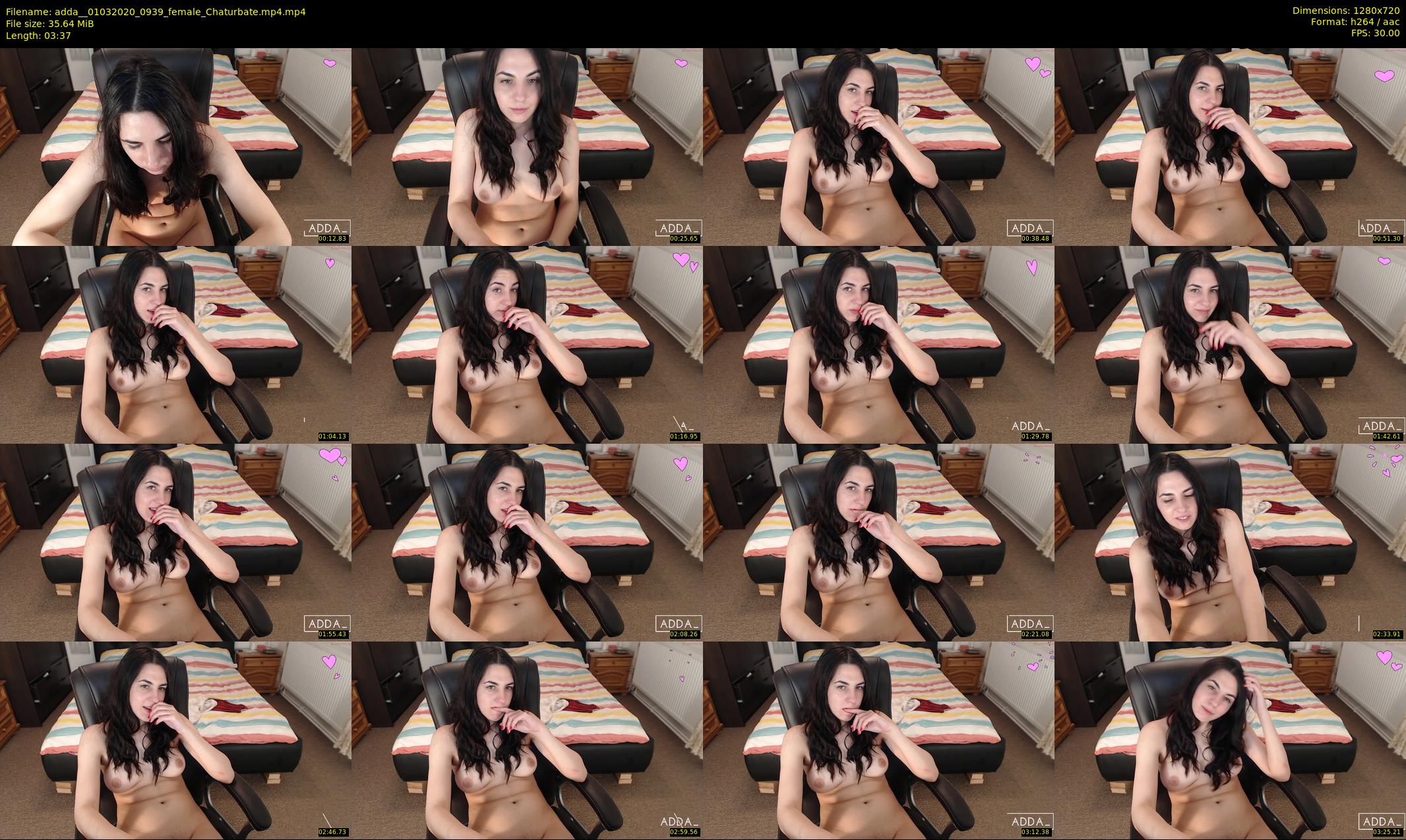 adda_ — 4 minute Chaturbate female cam show recording, 720p, Mar 1, 2020