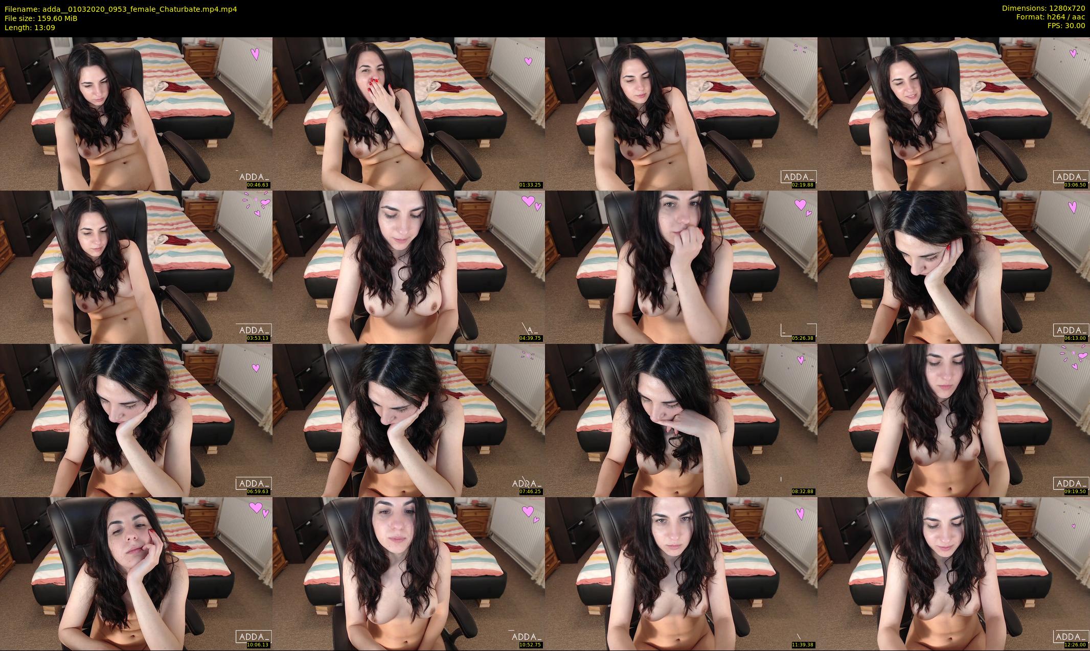adda_ — 14 minute Chaturbate female cam show recording, 720p, Mar 1, 2020