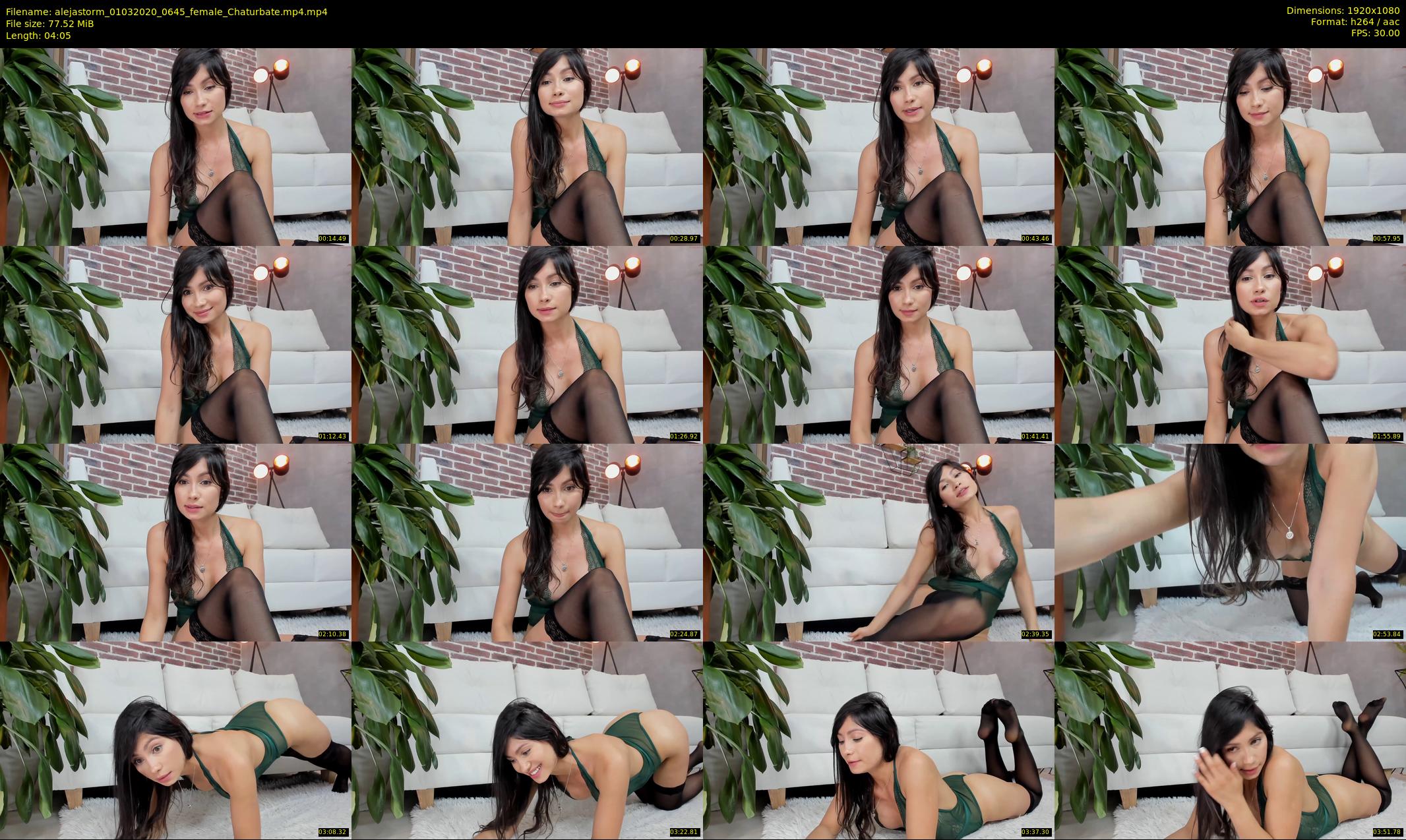 alejastorm — 5 minute Chaturbate female cam show recording, 1080p, Mar 1, 2020