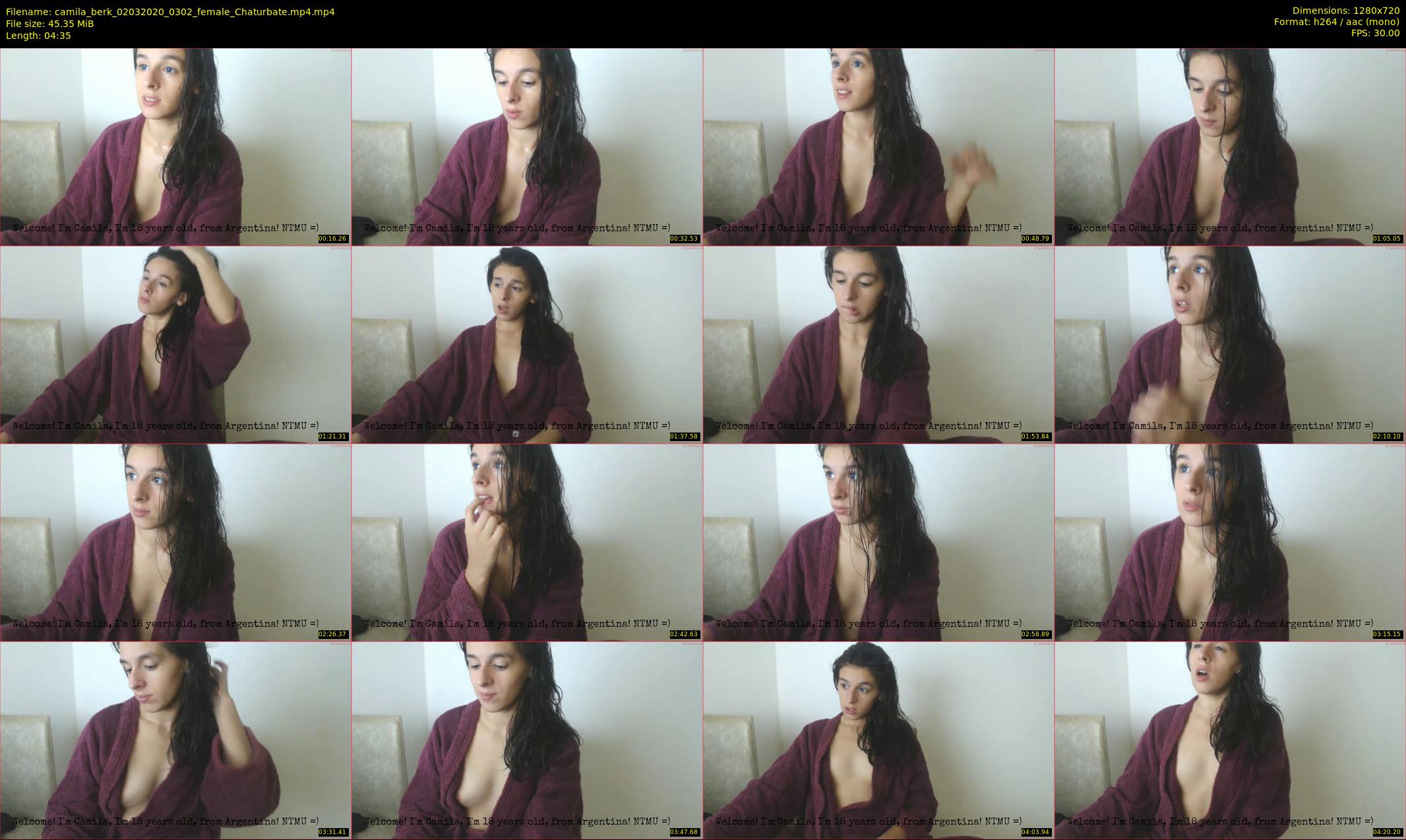 camila_berk — 5 minute Chaturbate female cam show recording, 720p, Mar 2, 2020