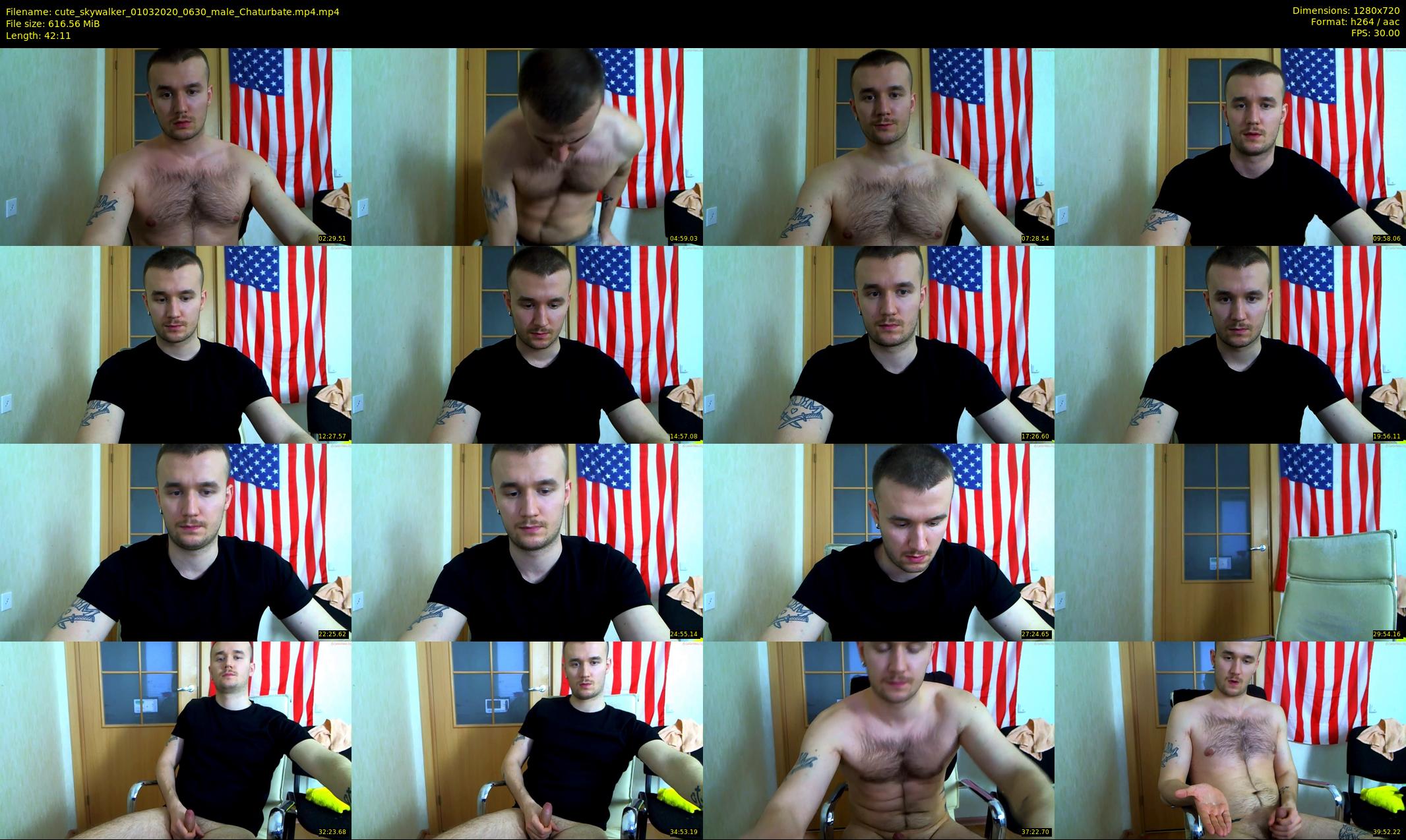 cute_skywalker — 43 minute Chaturbate male cam show recording, 720p, Mar 1, 2020