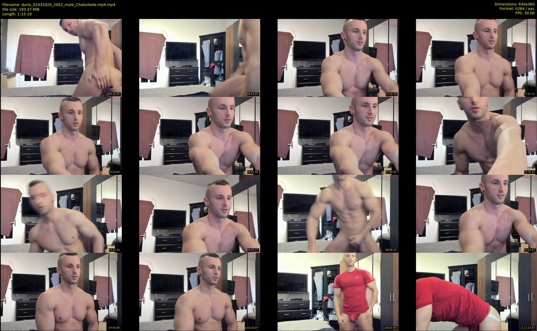 durio — 76 minute Chaturbate male cam show recording, 360p, Mar 1, 2020
