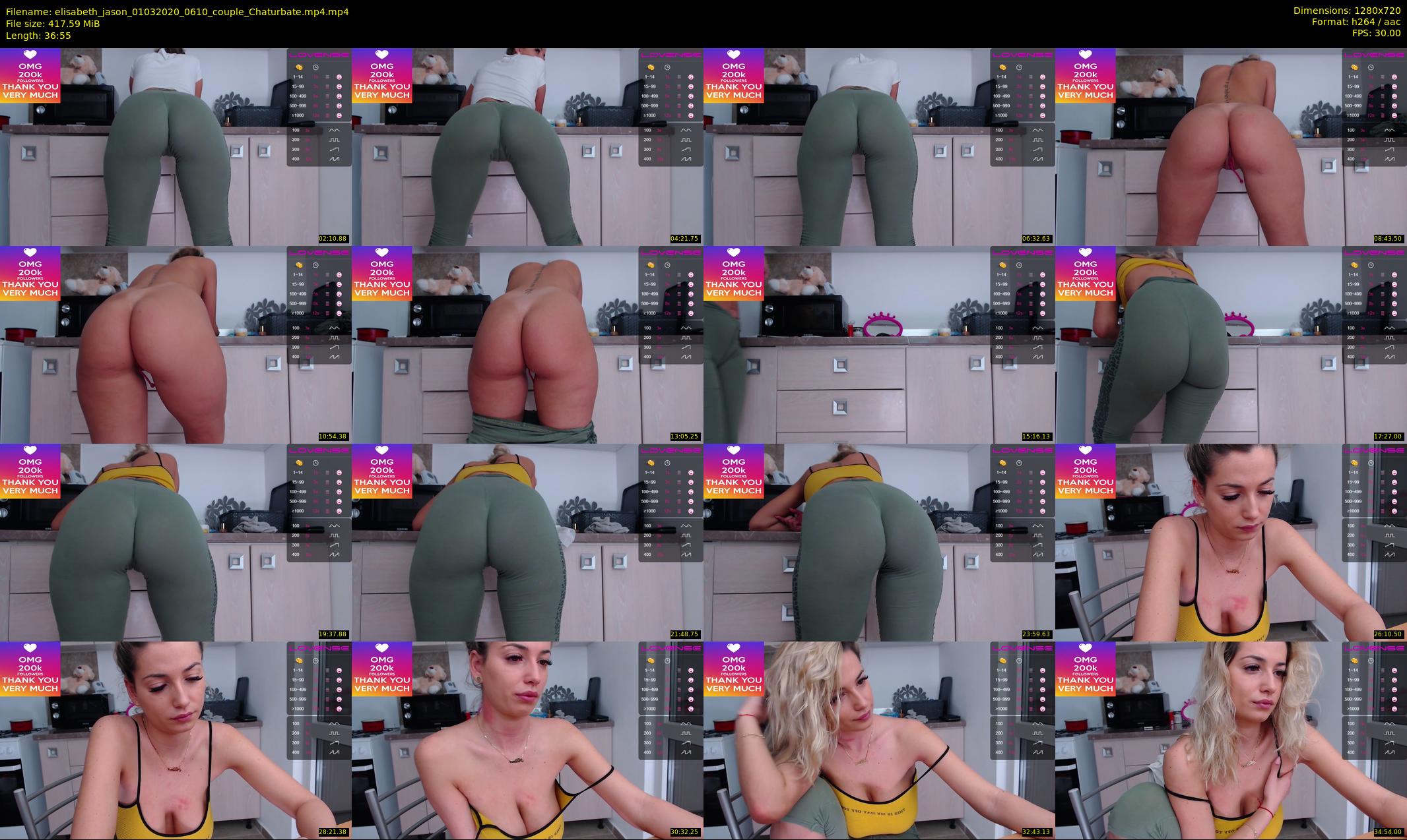 elisabeth_jason — 37 minute Chaturbate couple cam show recording, 720p, Mar 1, 2020