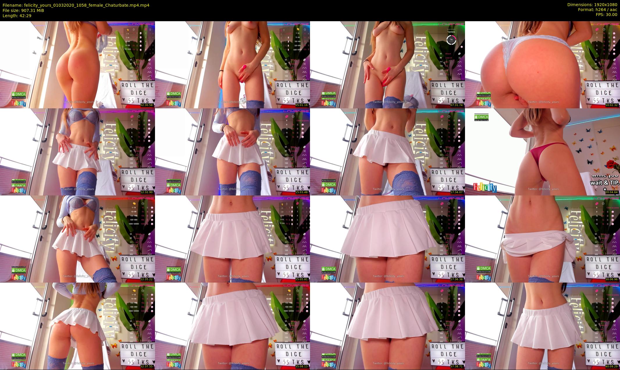 felicity_yours — 43 minute Chaturbate female cam show recording, 1080p, Mar 1, 2020