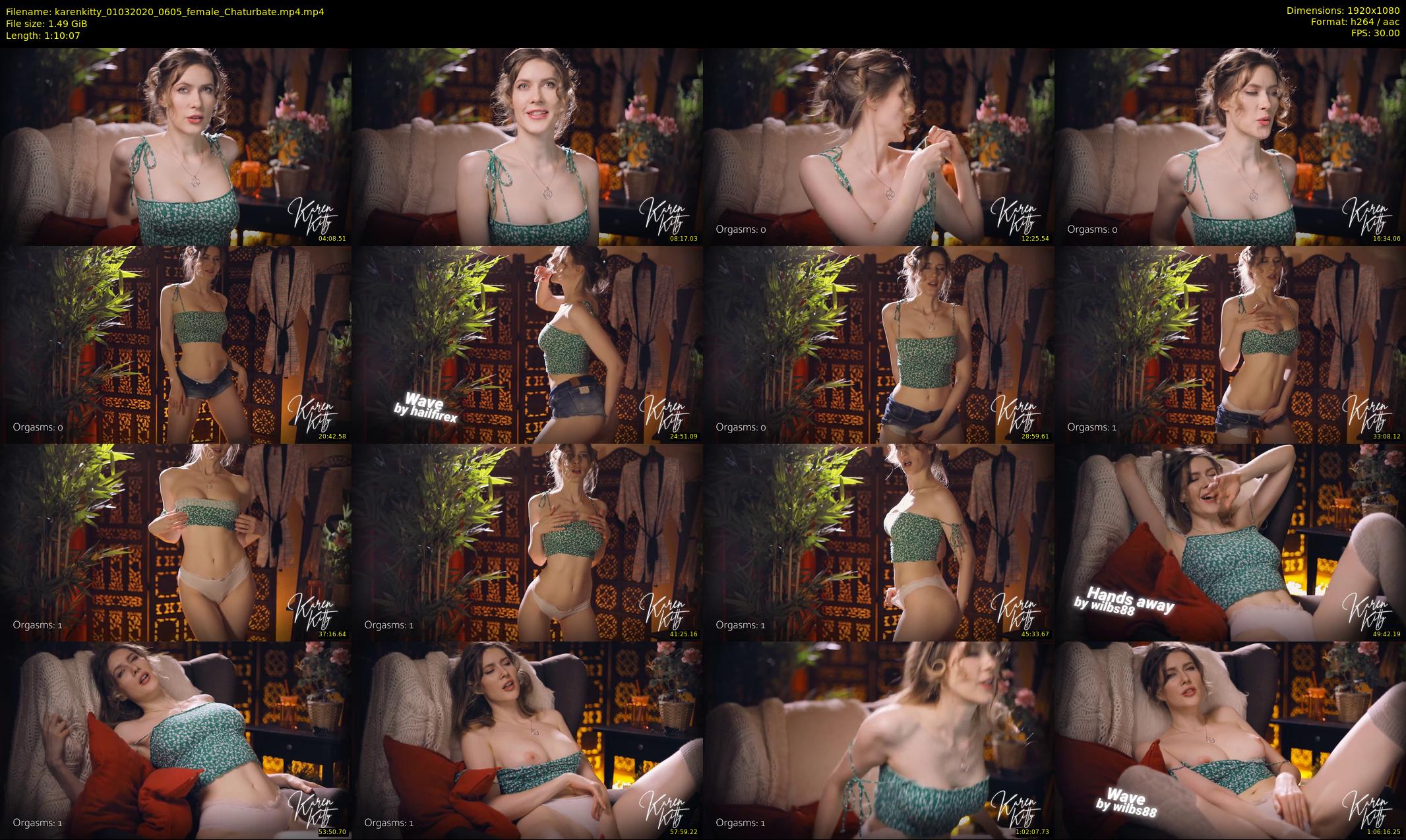 karenkitty — 71 minute Chaturbate female cam show recording, 1080p, Mar 1, 2020