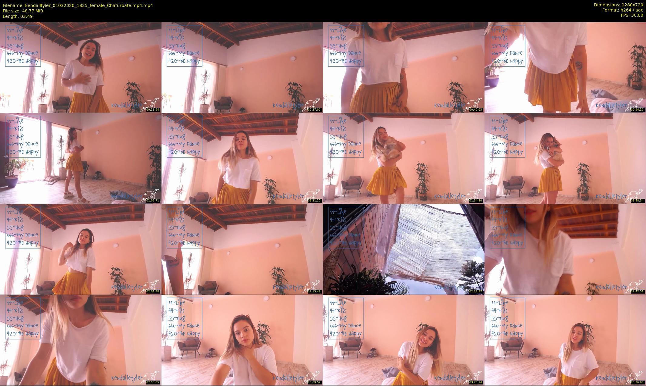 kendalltyler — 4 minute Chaturbate female cam show recording, 720p, Mar 1, 2020